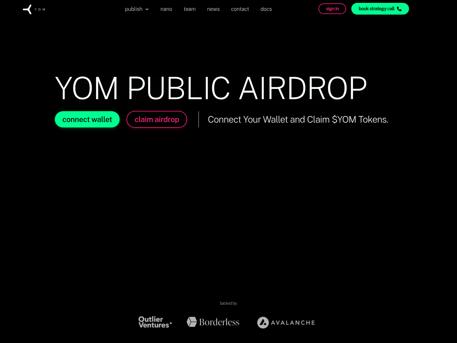 Screenshot of yom-official.website