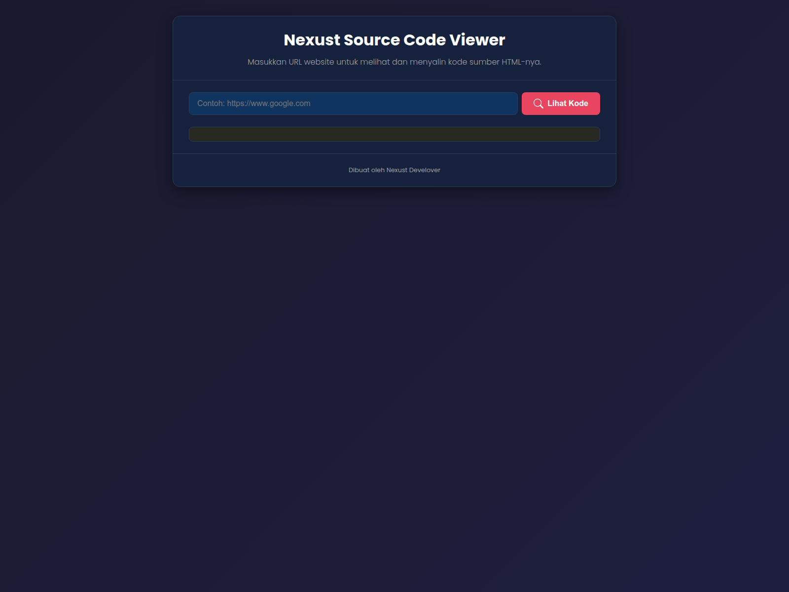 Screenshot of nexust-viewscode.pages.dev