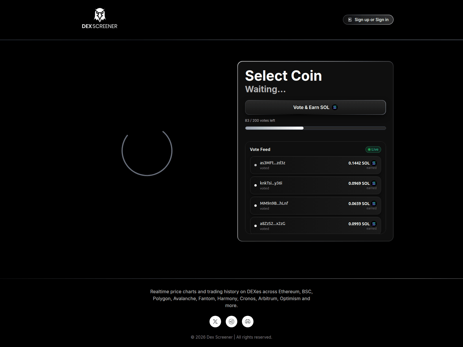 Screenshot of dexscreener.world