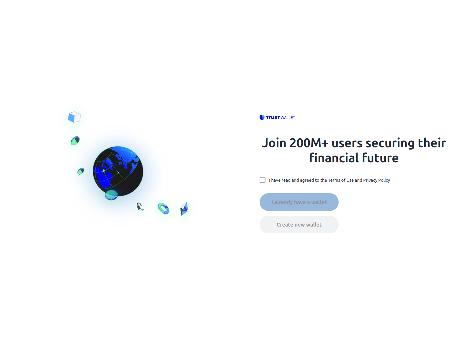 Screenshot of trustwalletinsured.com