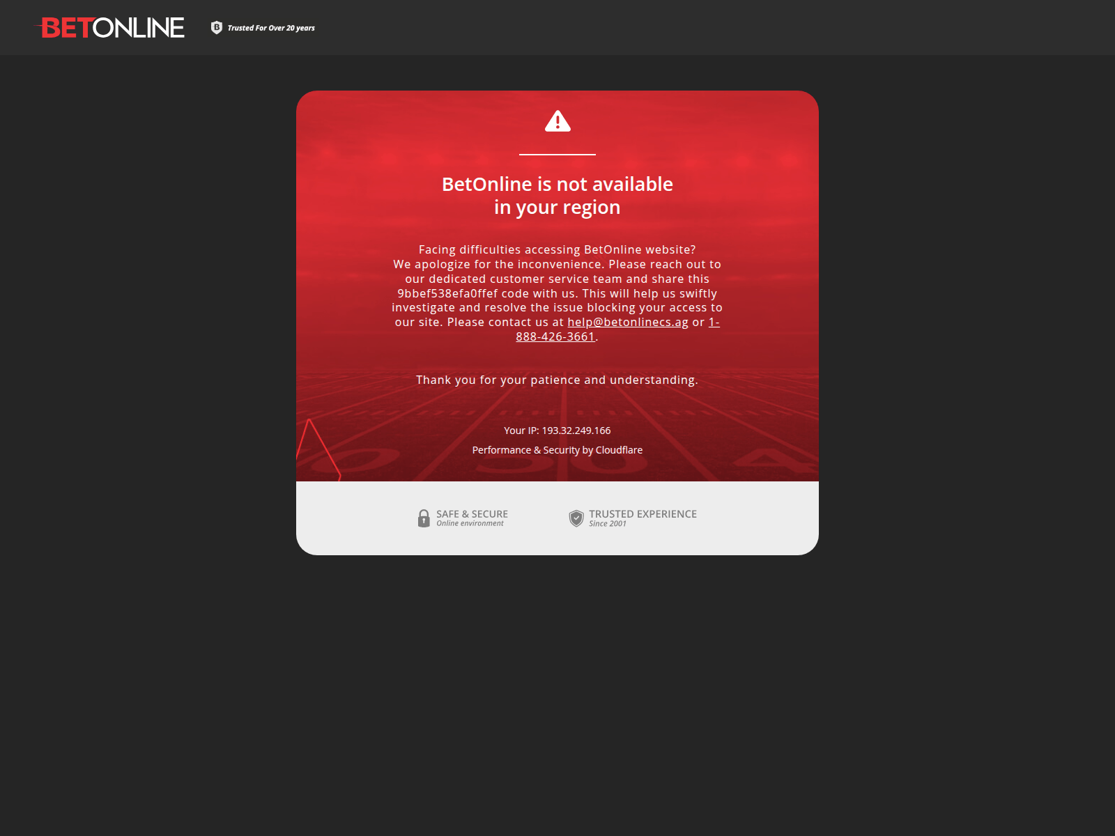 Screenshot of betonline.pro