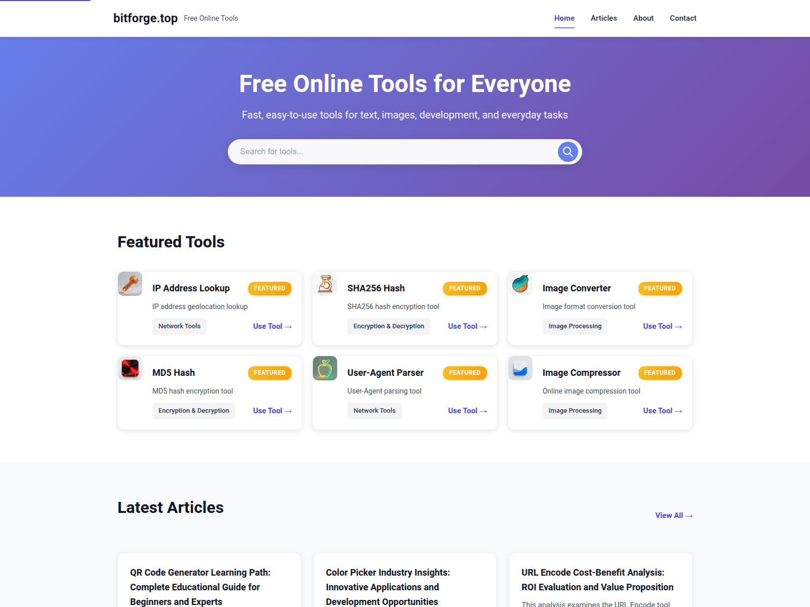Forensic screenshot of bitforge.top