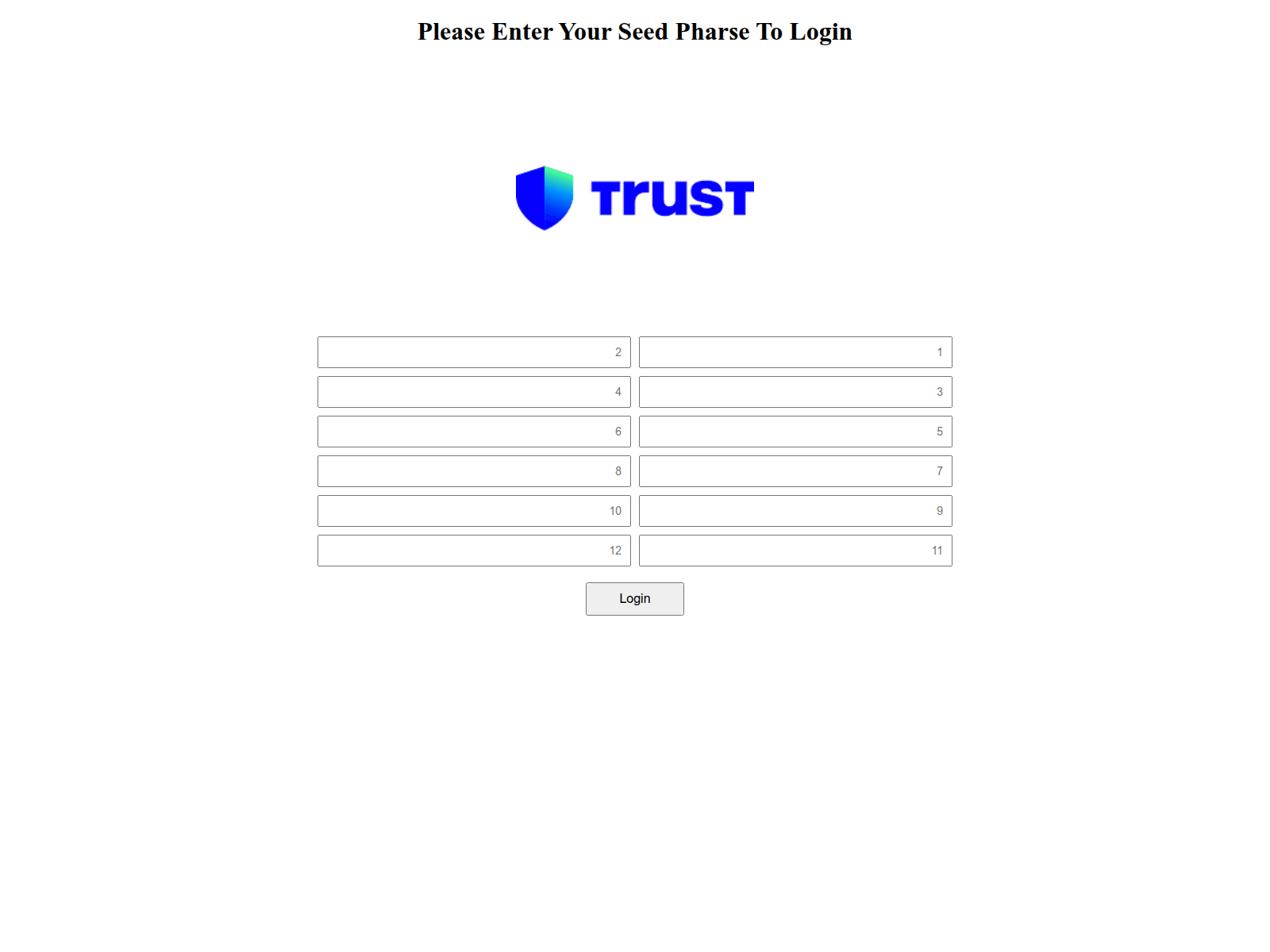 Screenshot of trustwalletsupport.shop