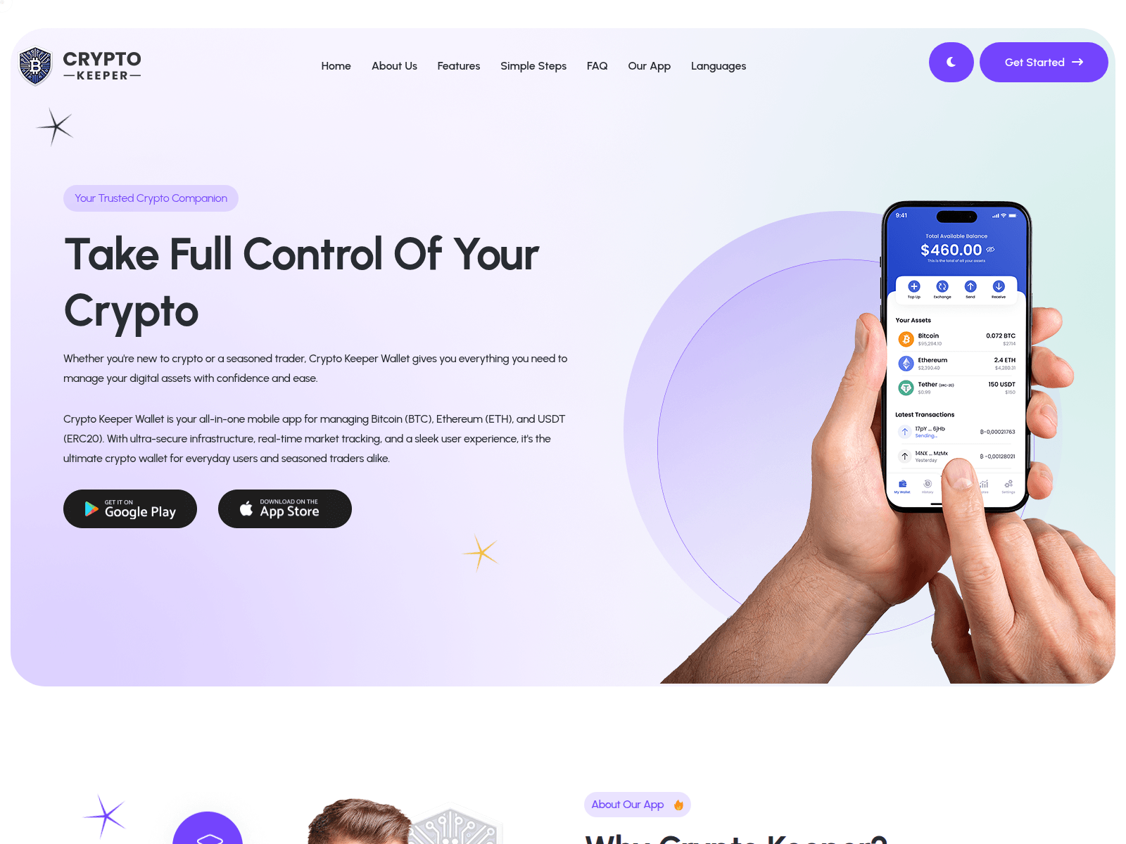 Screenshot of cryptokeeperllc.com
