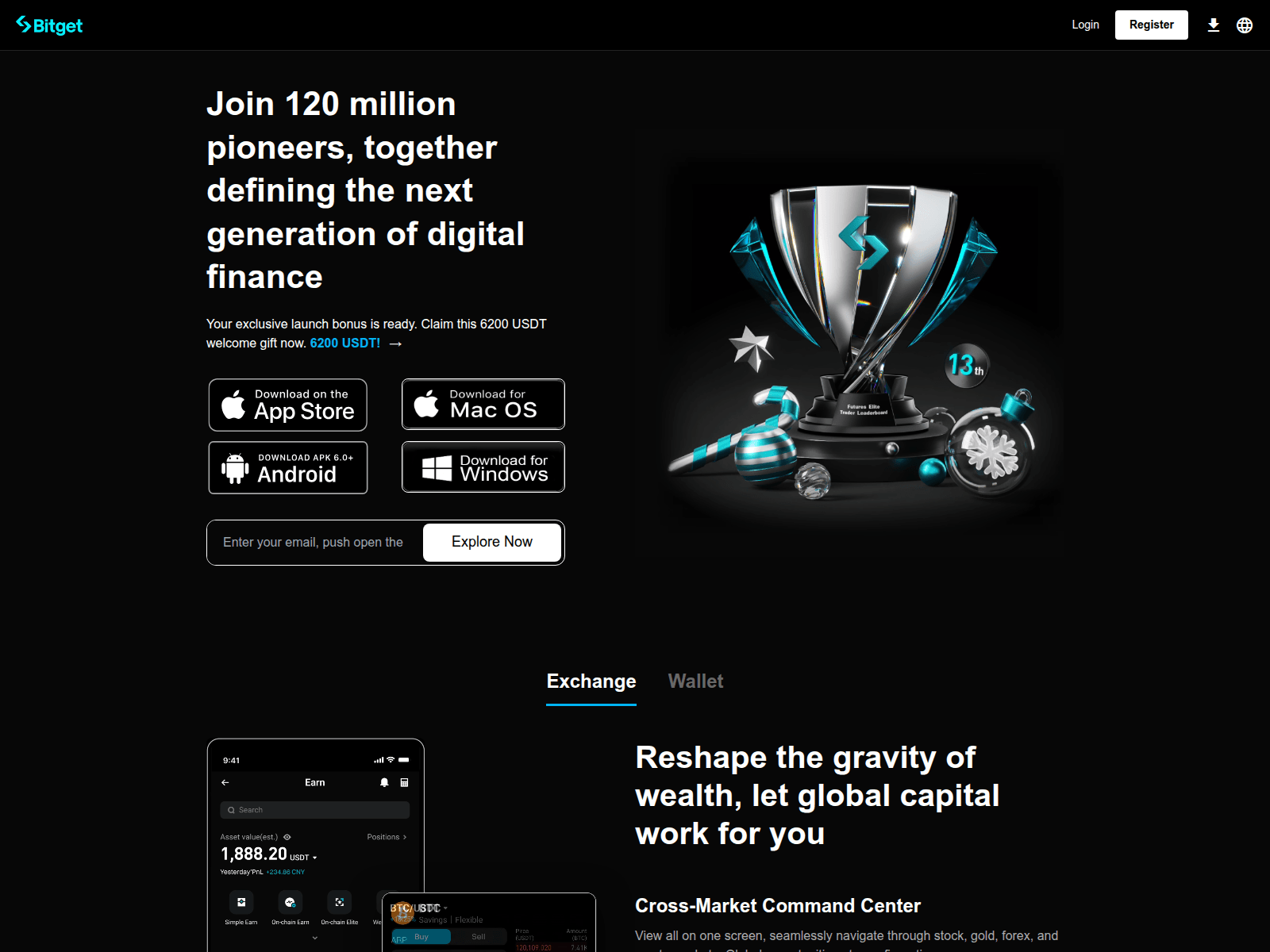 Forensic screenshot of bitgetcloud.com