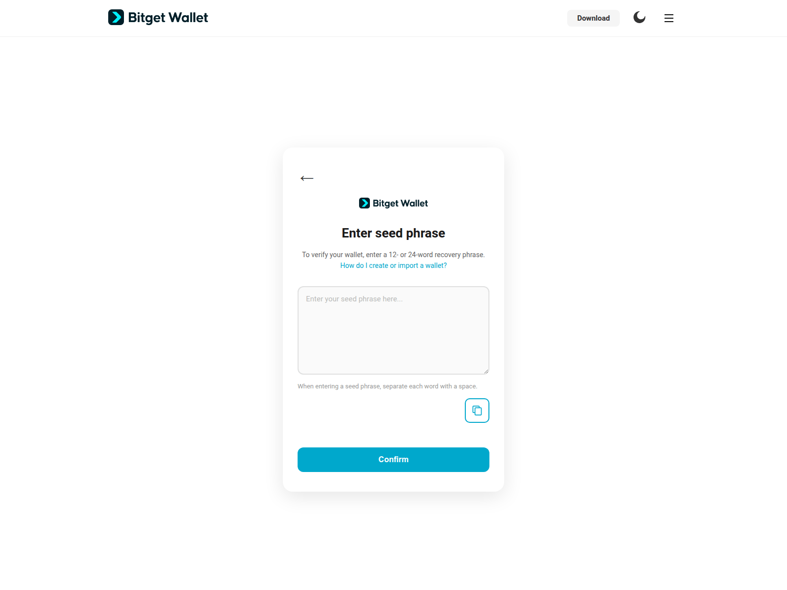 Screenshot of bitget.ovh