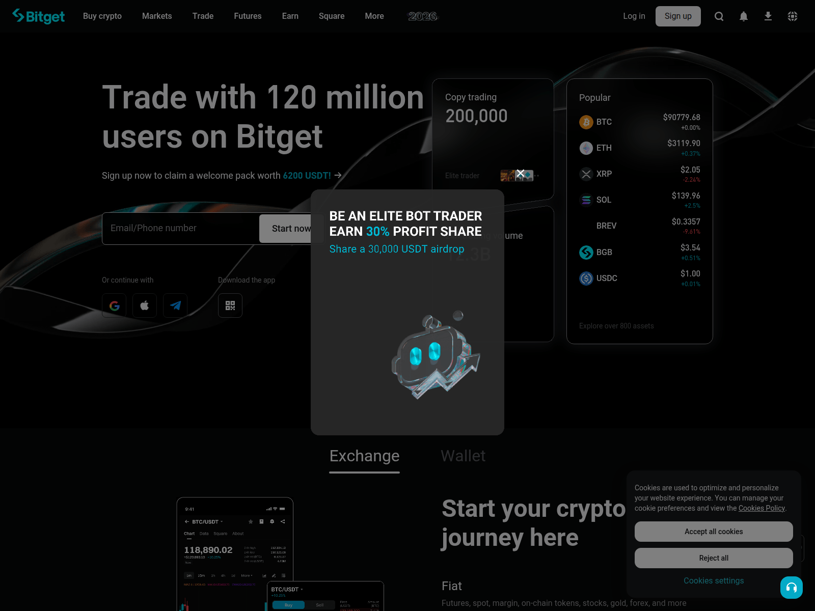 Forensic screenshot of bitget.media