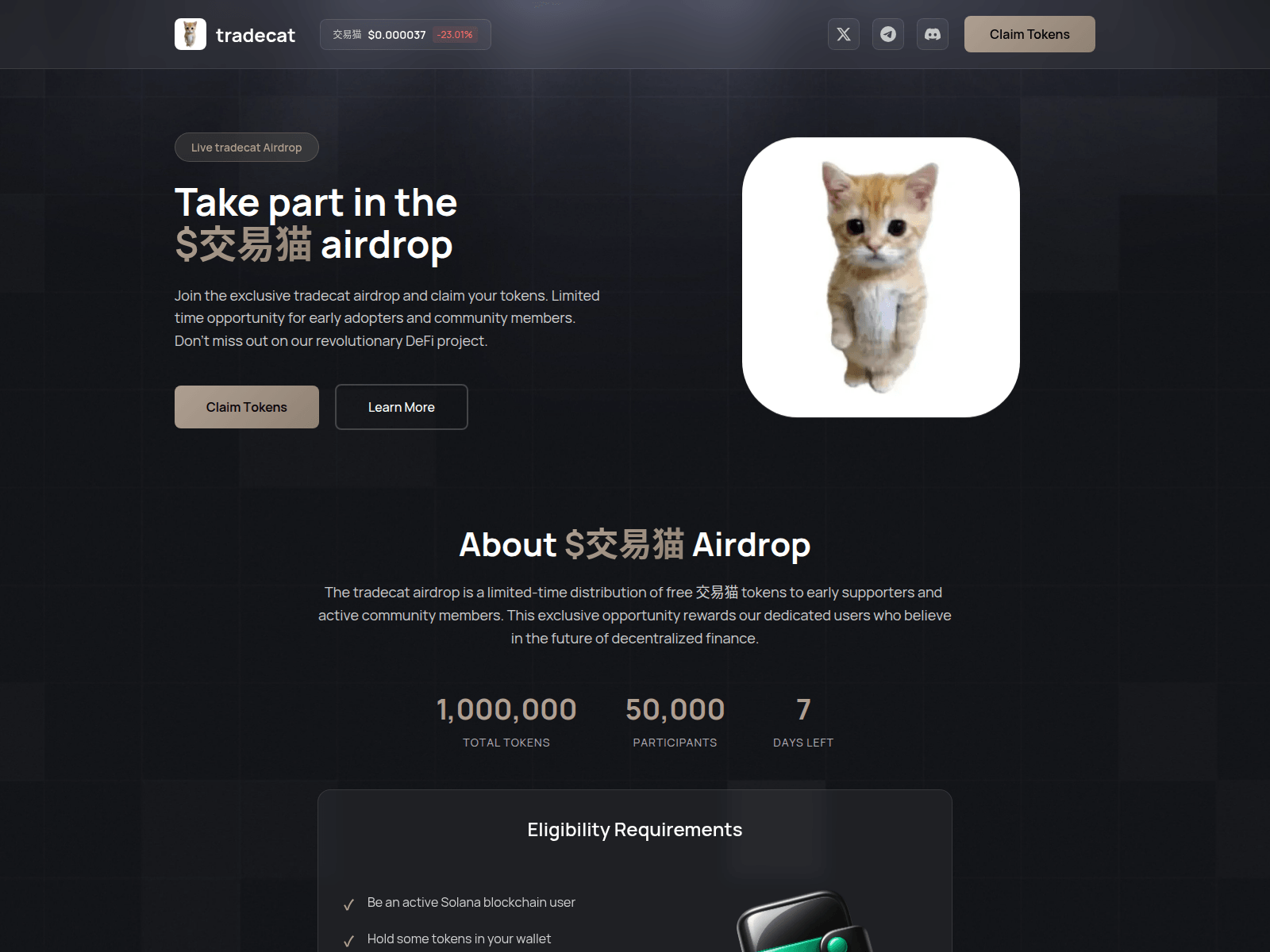 Screenshot of register-tradecat.live