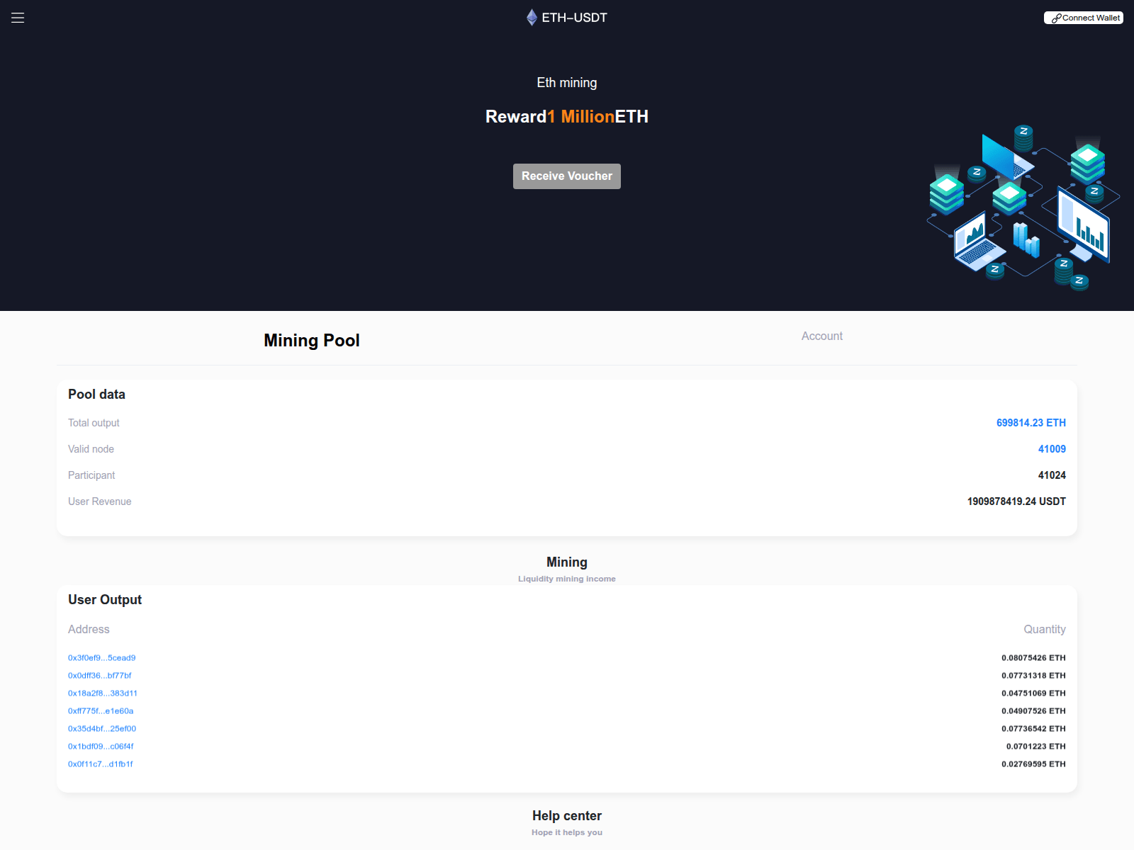 Screenshot of ethmininghub.com