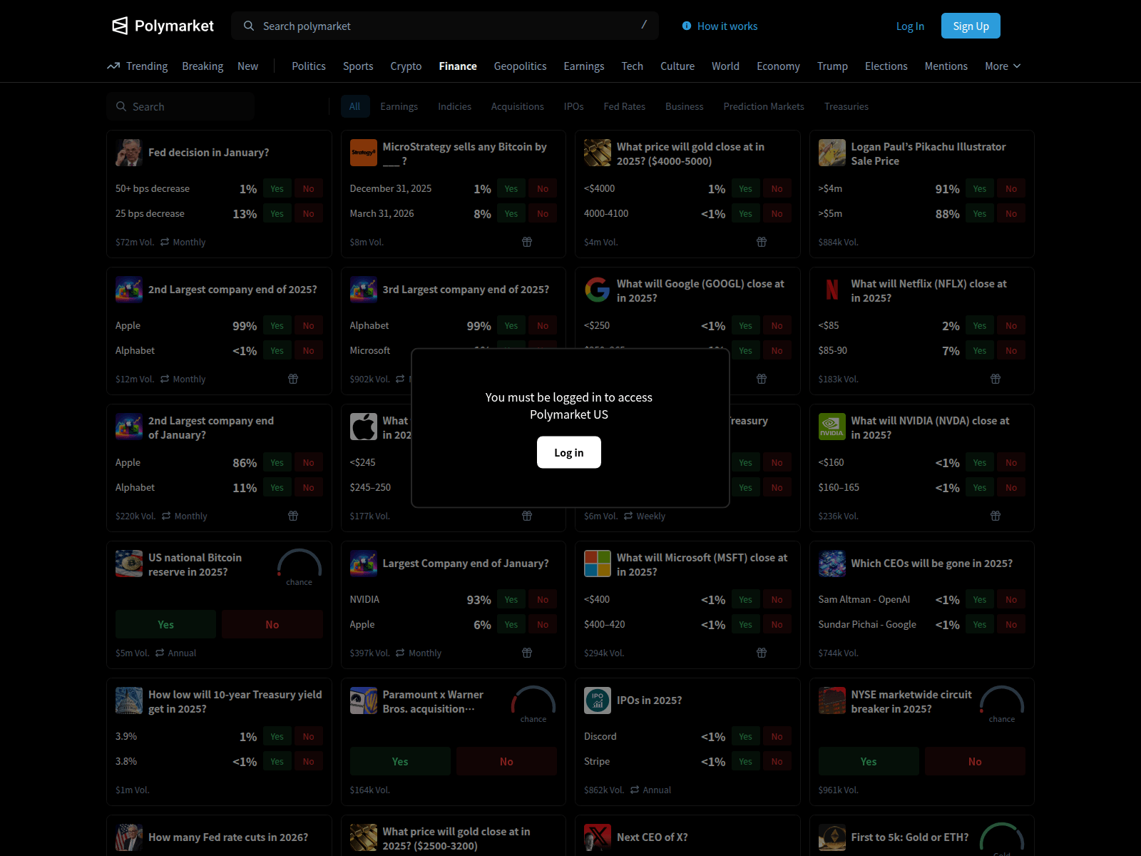 Screenshot of login-polymarket.us