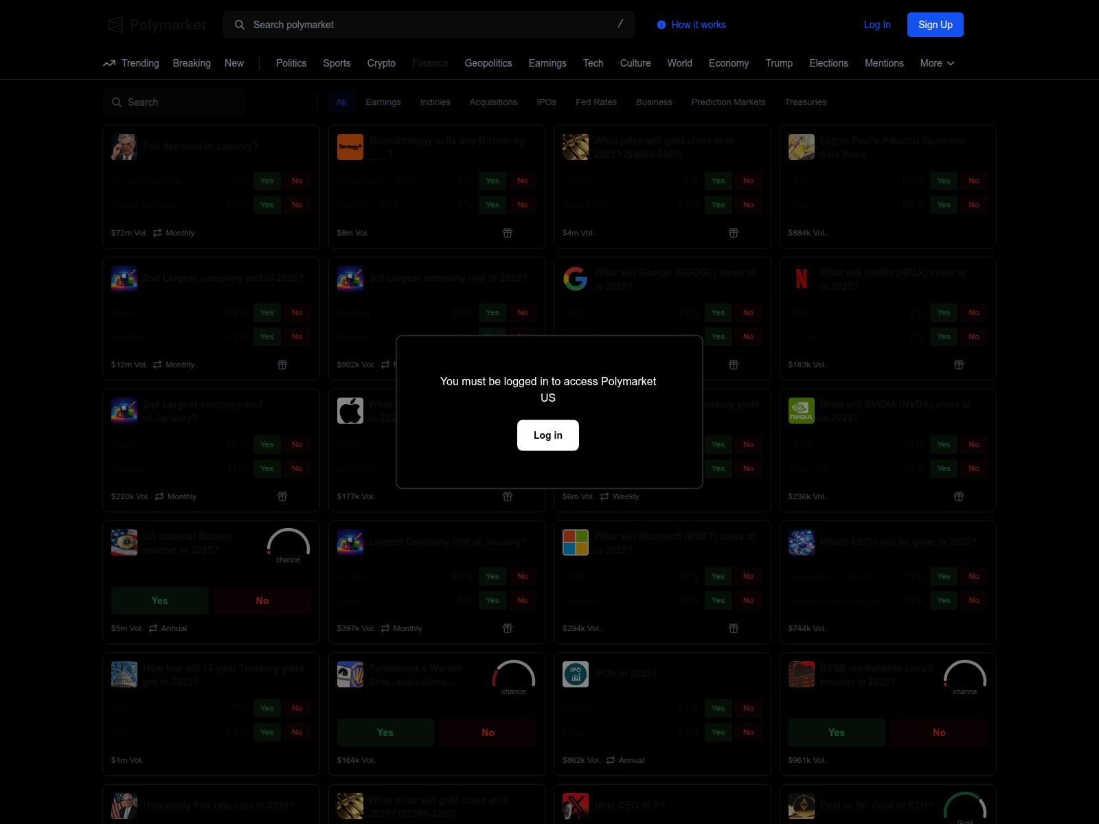 Screenshot of polymarketl.us