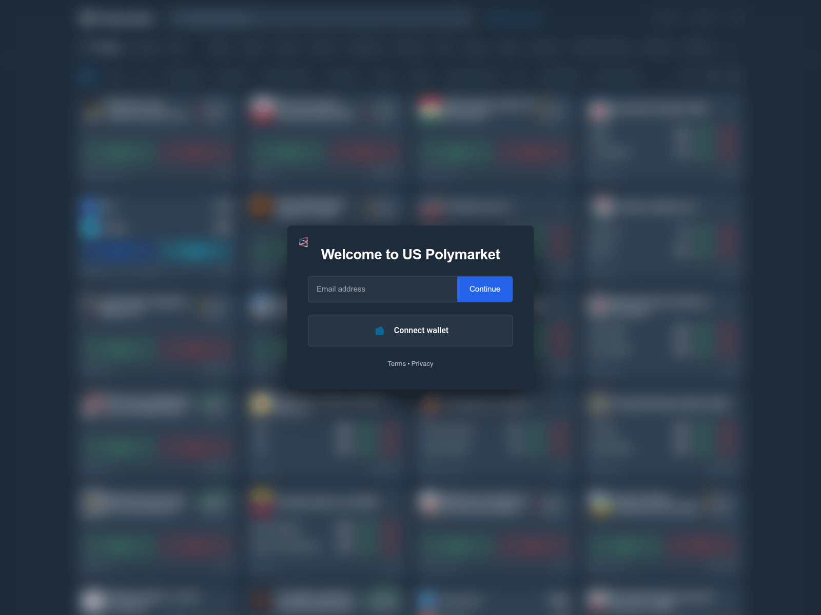 Screenshot of usa-polymarket.com