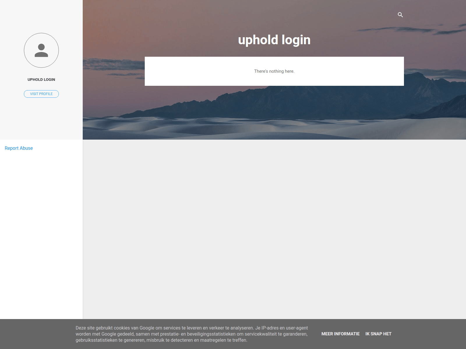 Forensic screenshot of uphold-logins.blogspot.md