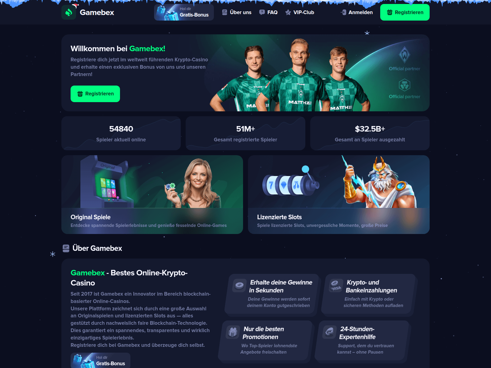 Screenshot of gamebex.com