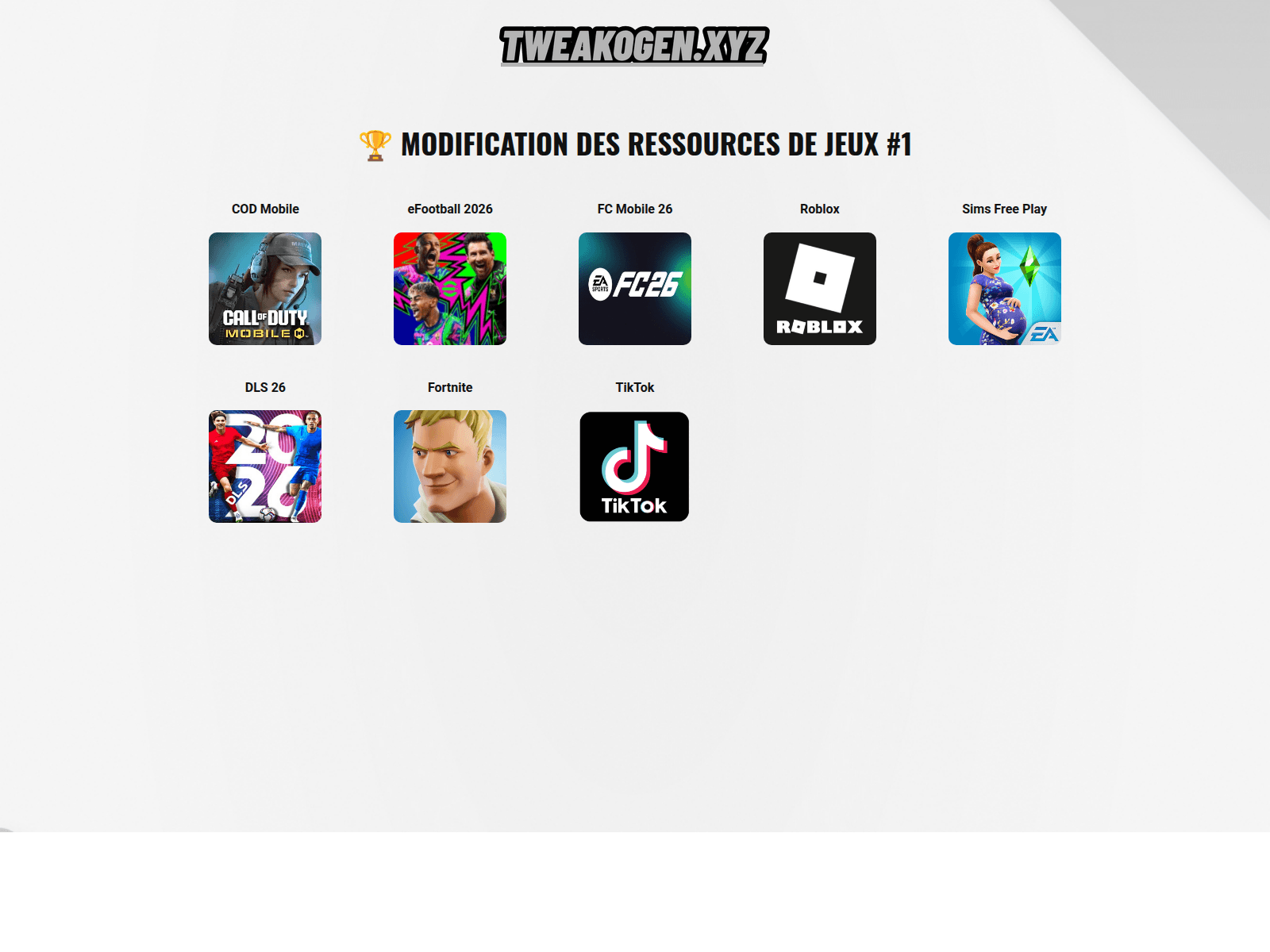 Screenshot of tweakogen.live