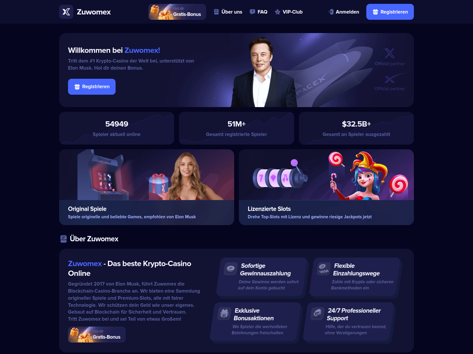 Screenshot of zuwomex.com