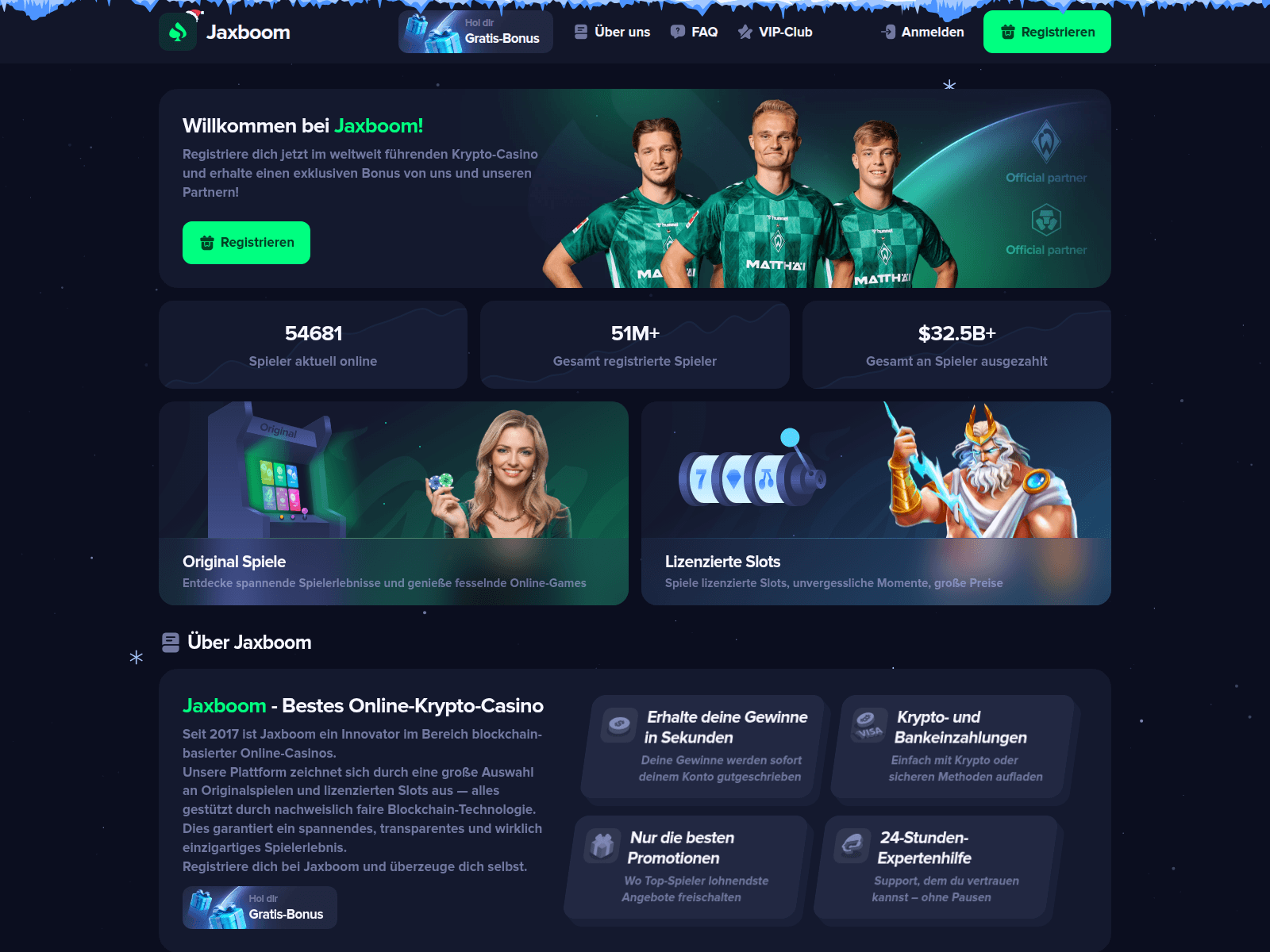 Screenshot of jaxboom.com