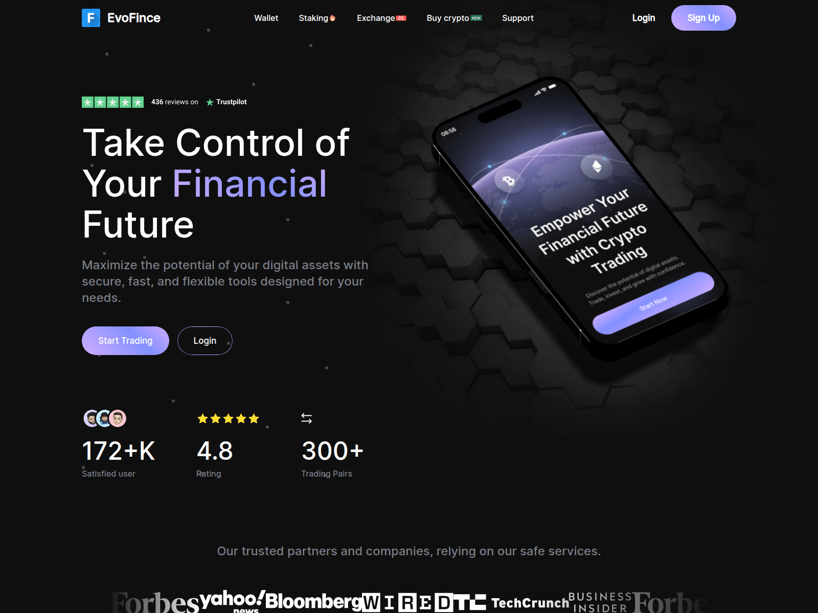 Screenshot of evofince.com