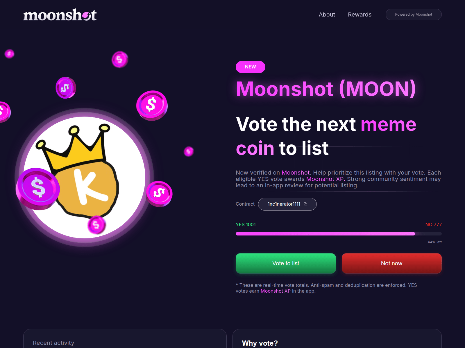 Screenshot of moonshotez.com