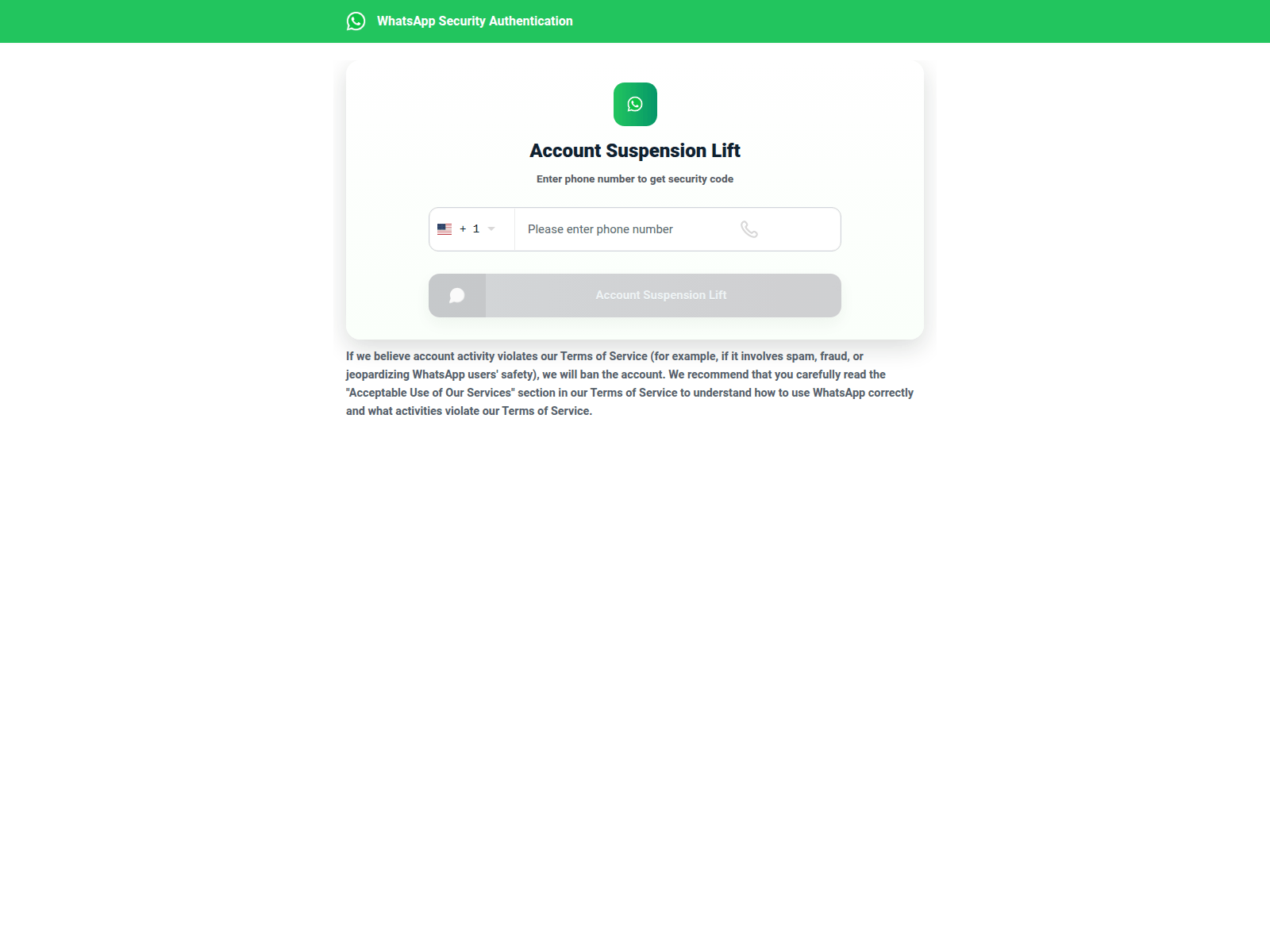 Screenshot of whatssapp.us.cc