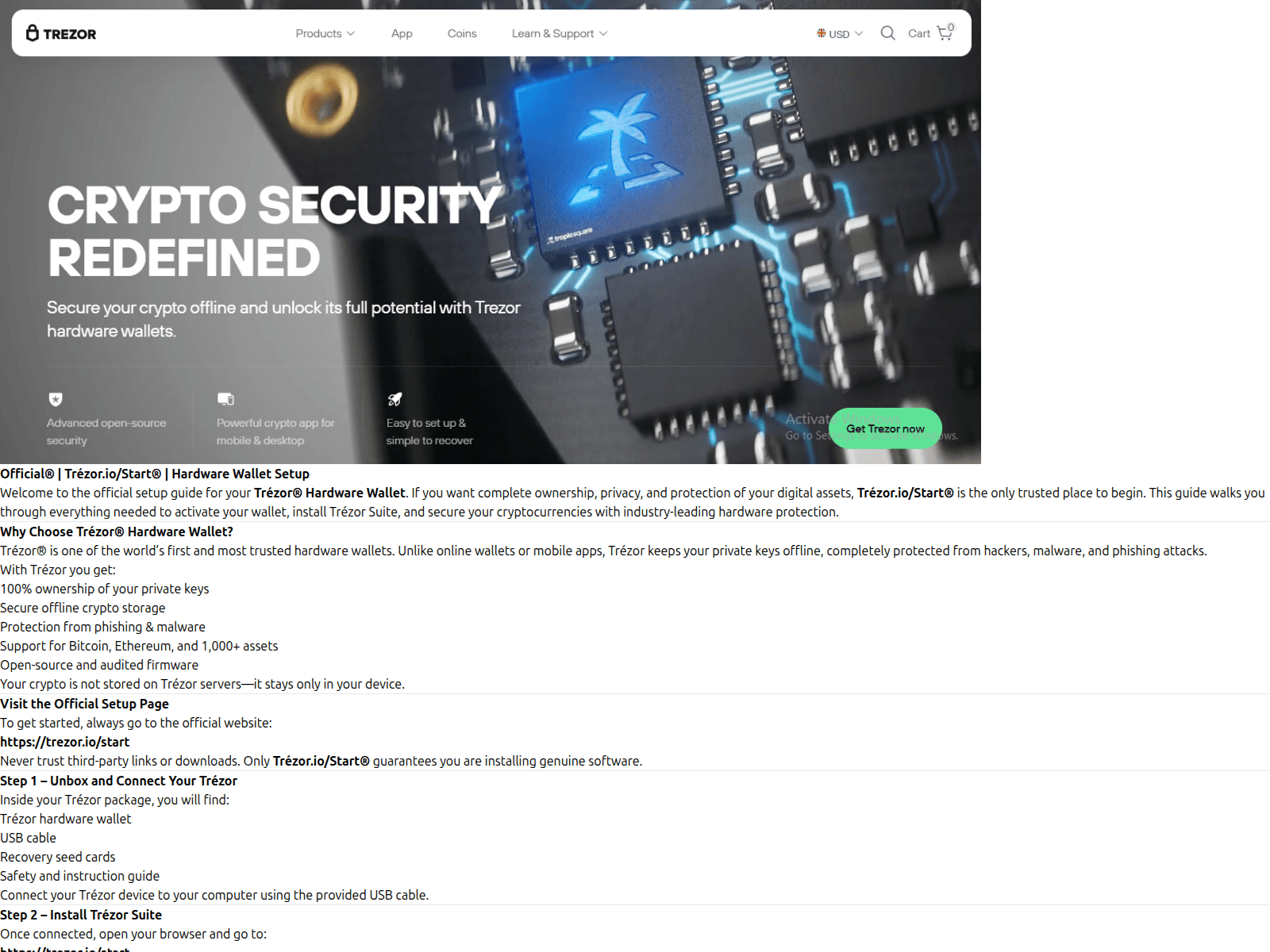 Screenshot of trezoriostart.webstudio.so