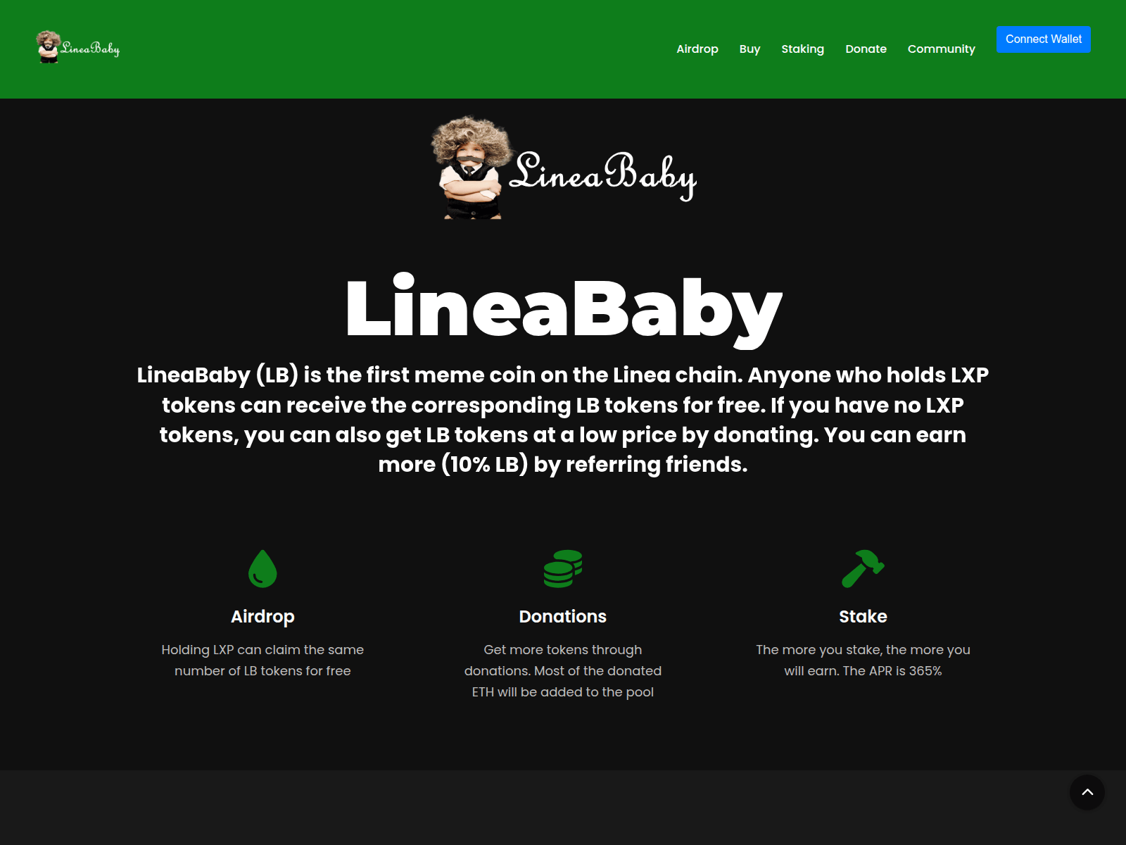 Screenshot of lineababy.vip
