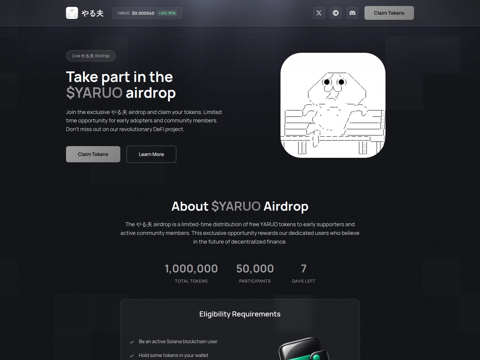 Screenshot of register-yaruo.live