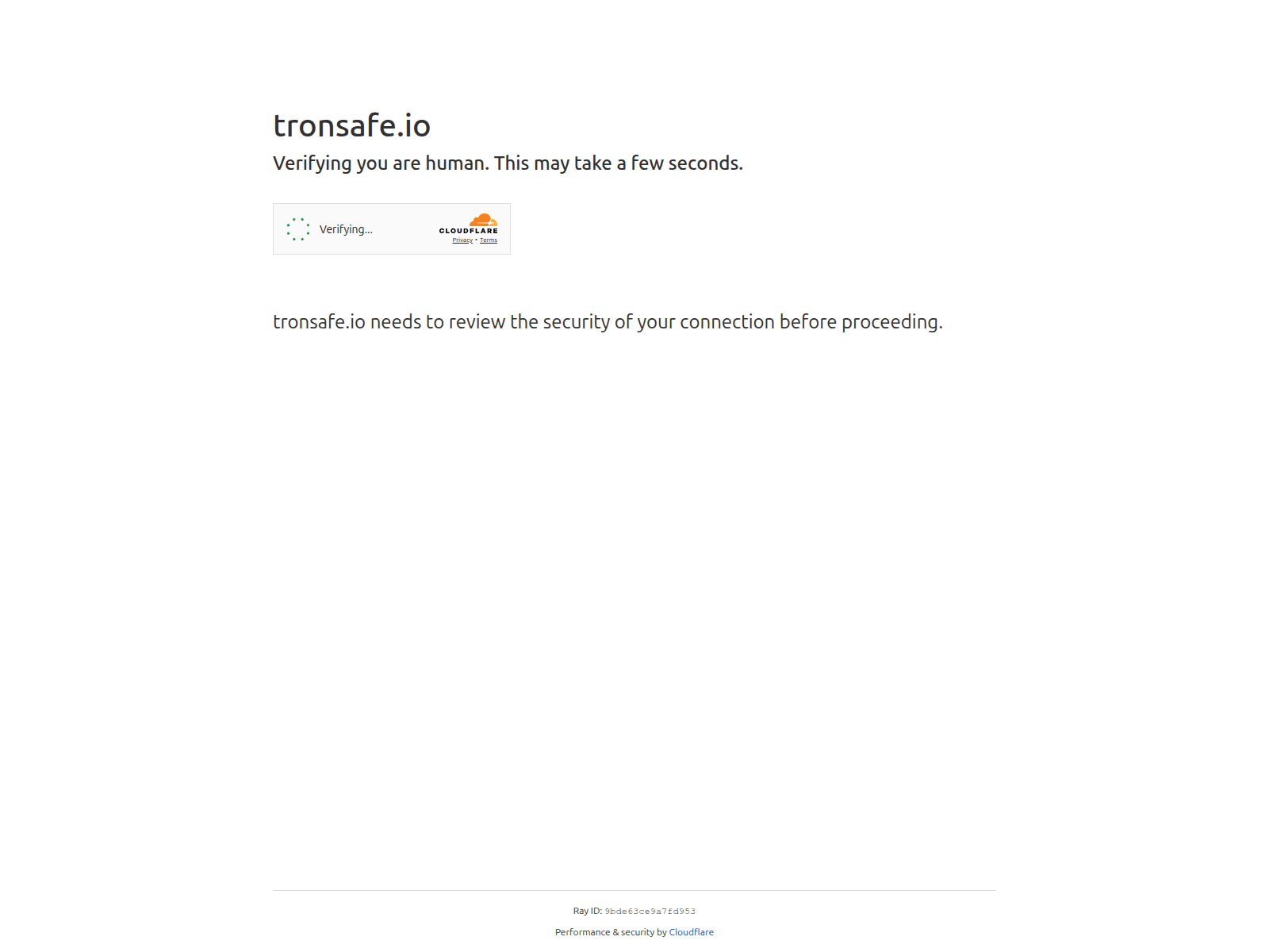 Screenshot of tronsafe.io