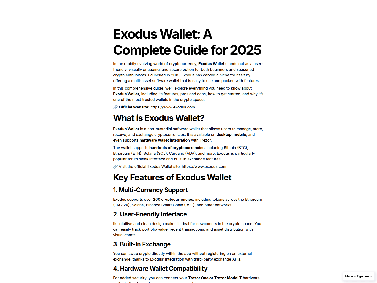 Screenshot of welcome-exdos-en-us-io.typedream.app