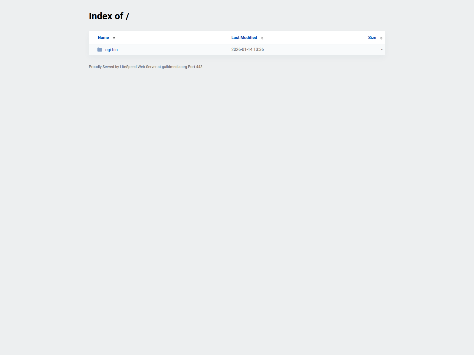 Screenshot of guildmedia.org