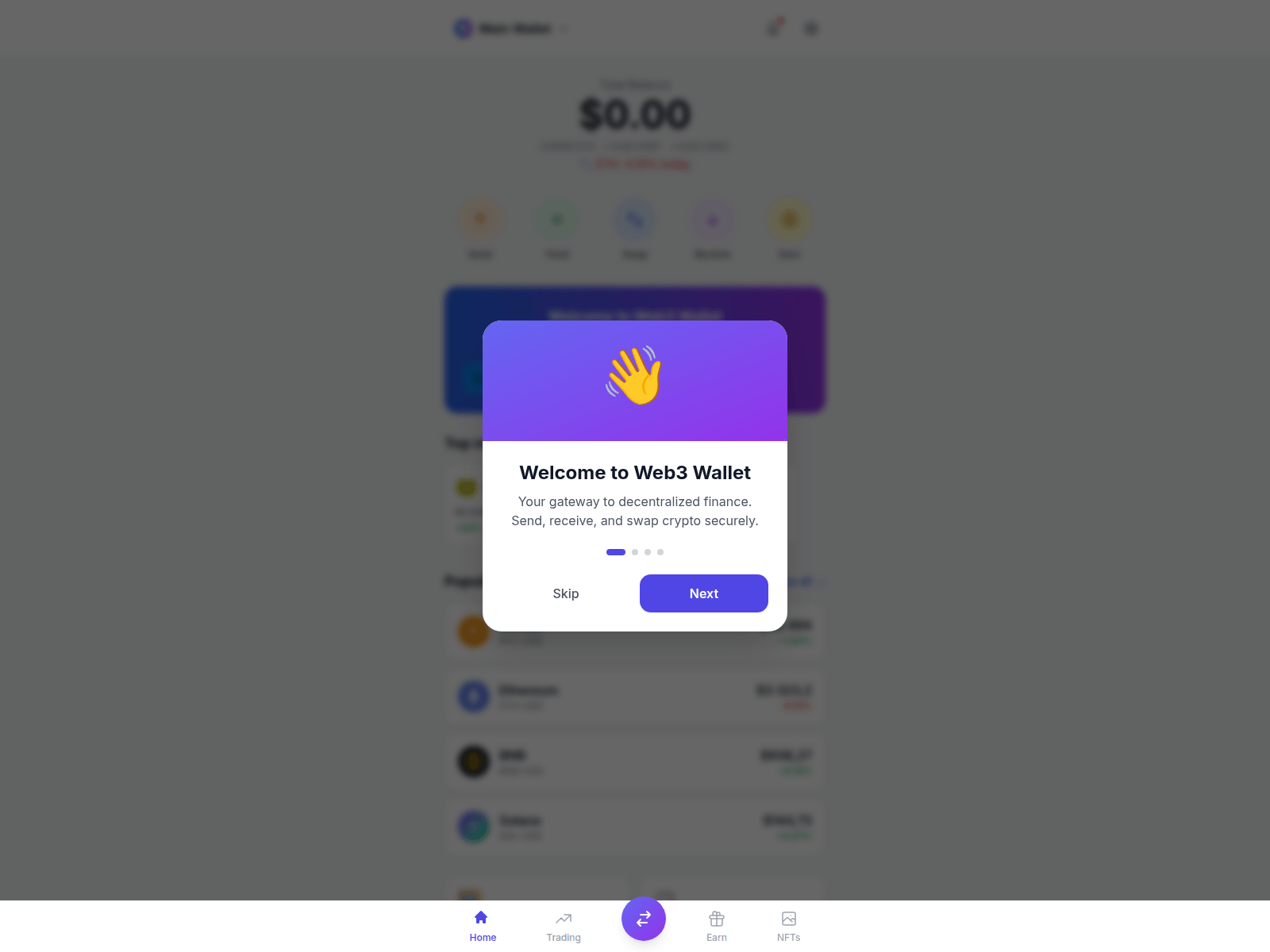 Screenshot of trustallwallet.com