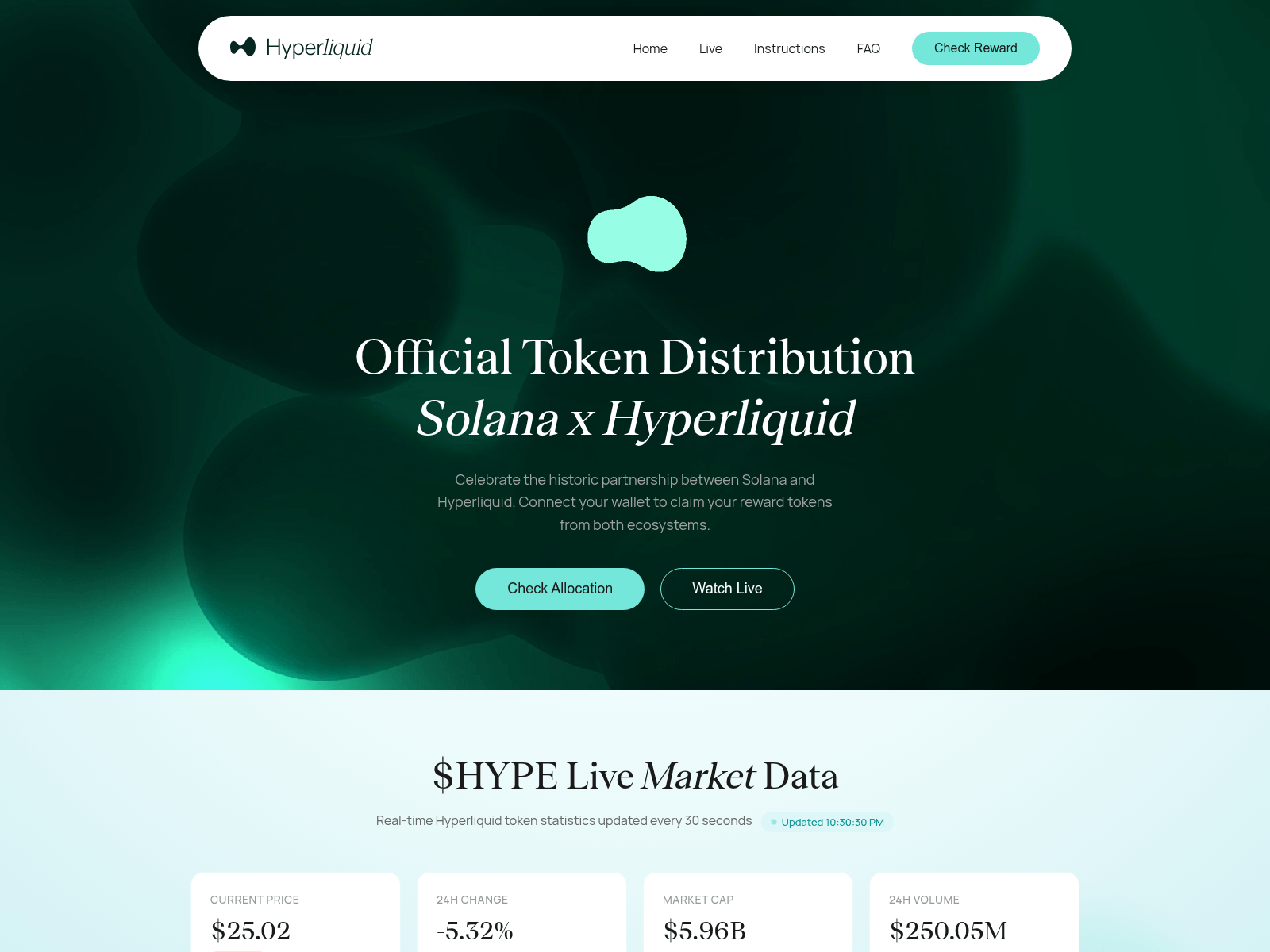 Screenshot of signup-hyperliquid.xyz
