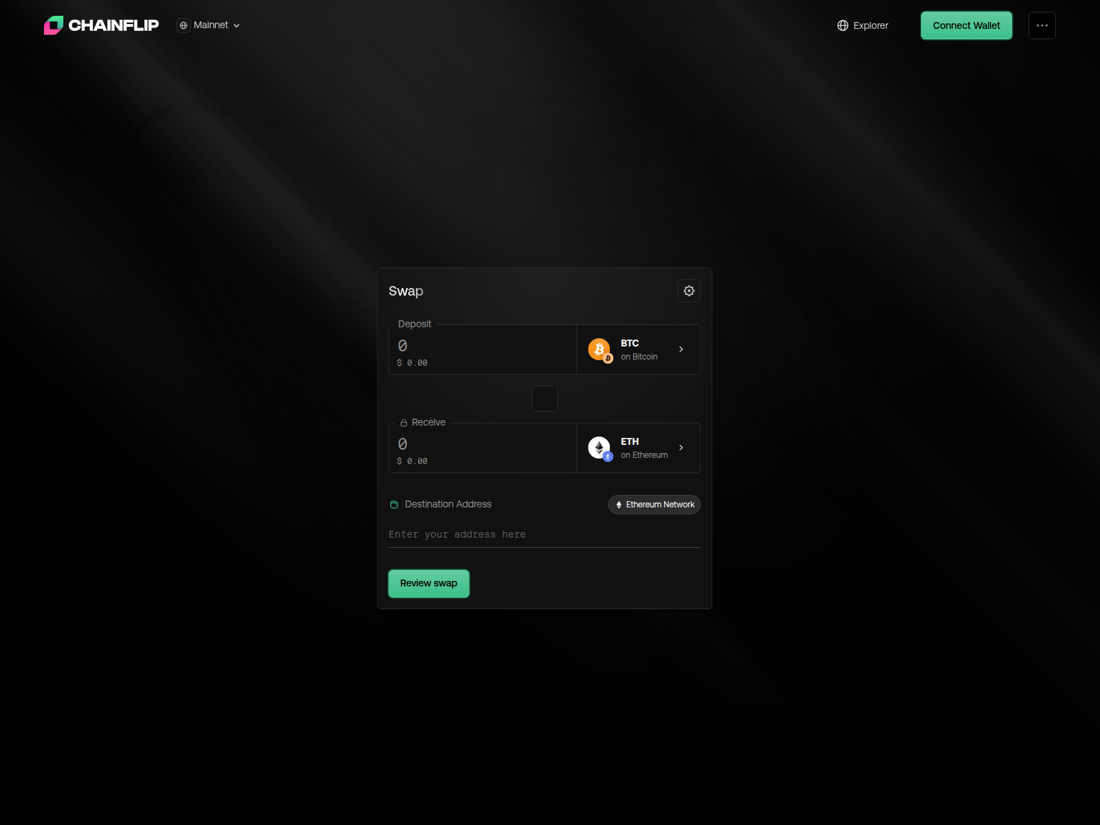 Screenshot of chanflip.xyz