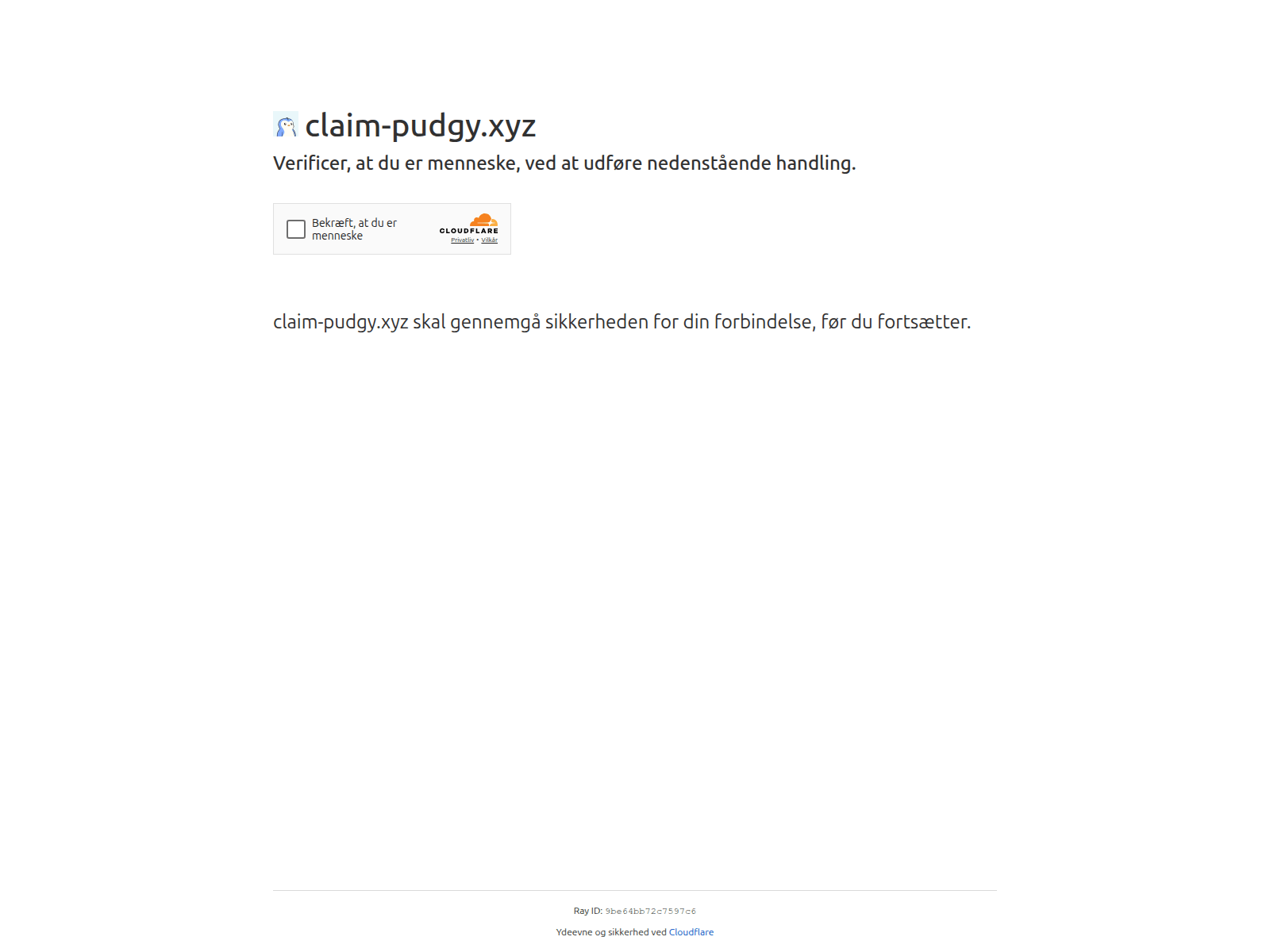 Screenshot of claim-pudgy.xyz