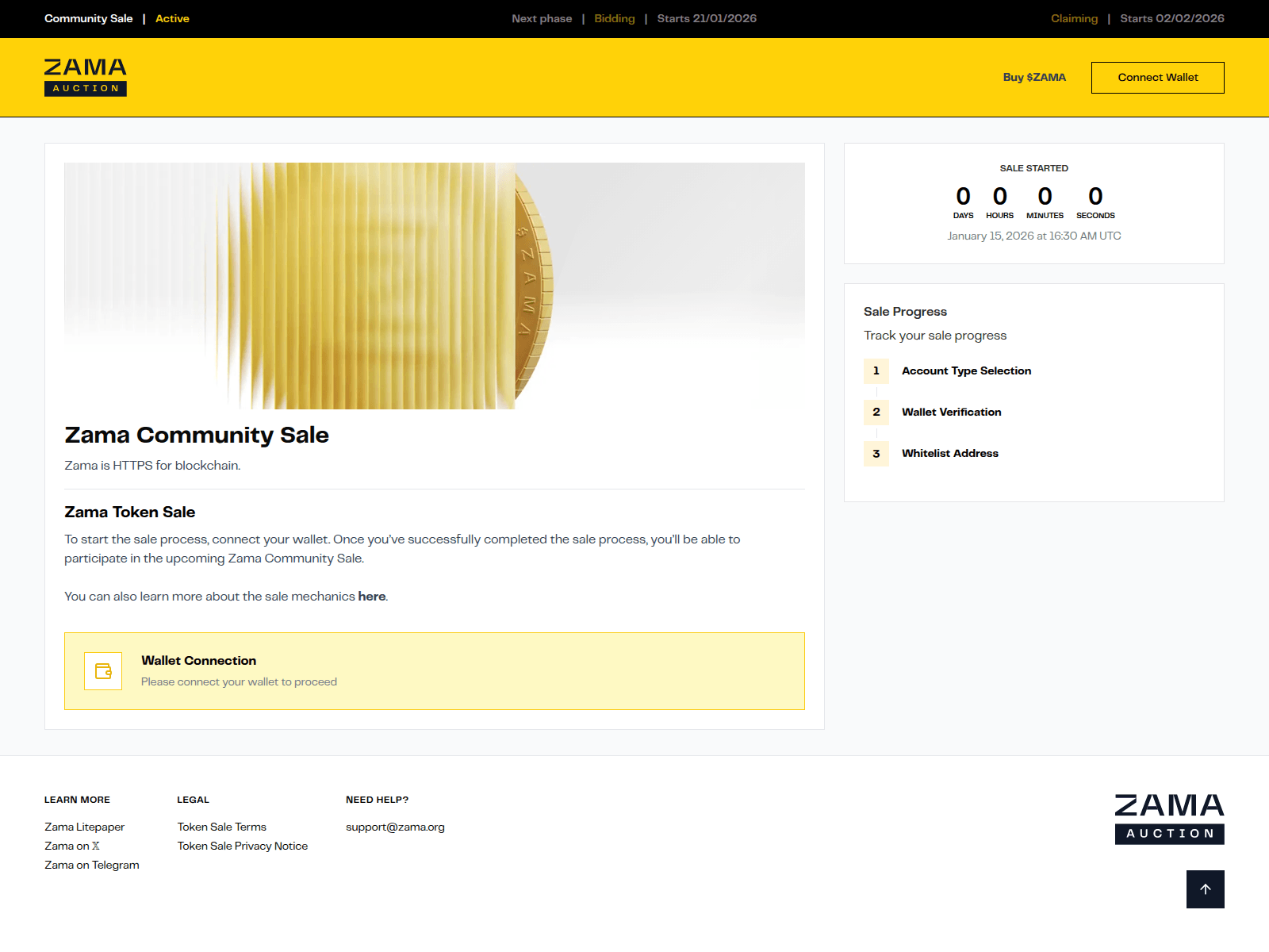 Screenshot of salezama.com