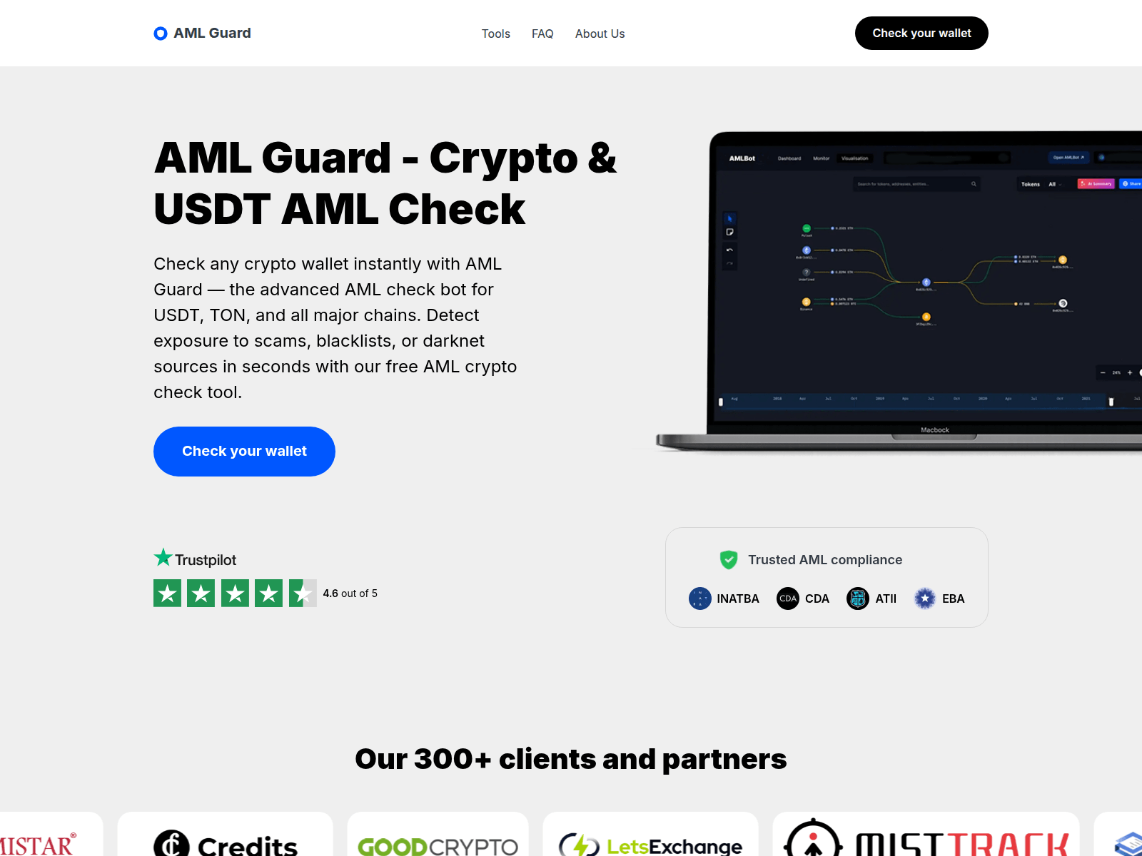 Screenshot of www.walletguard.info