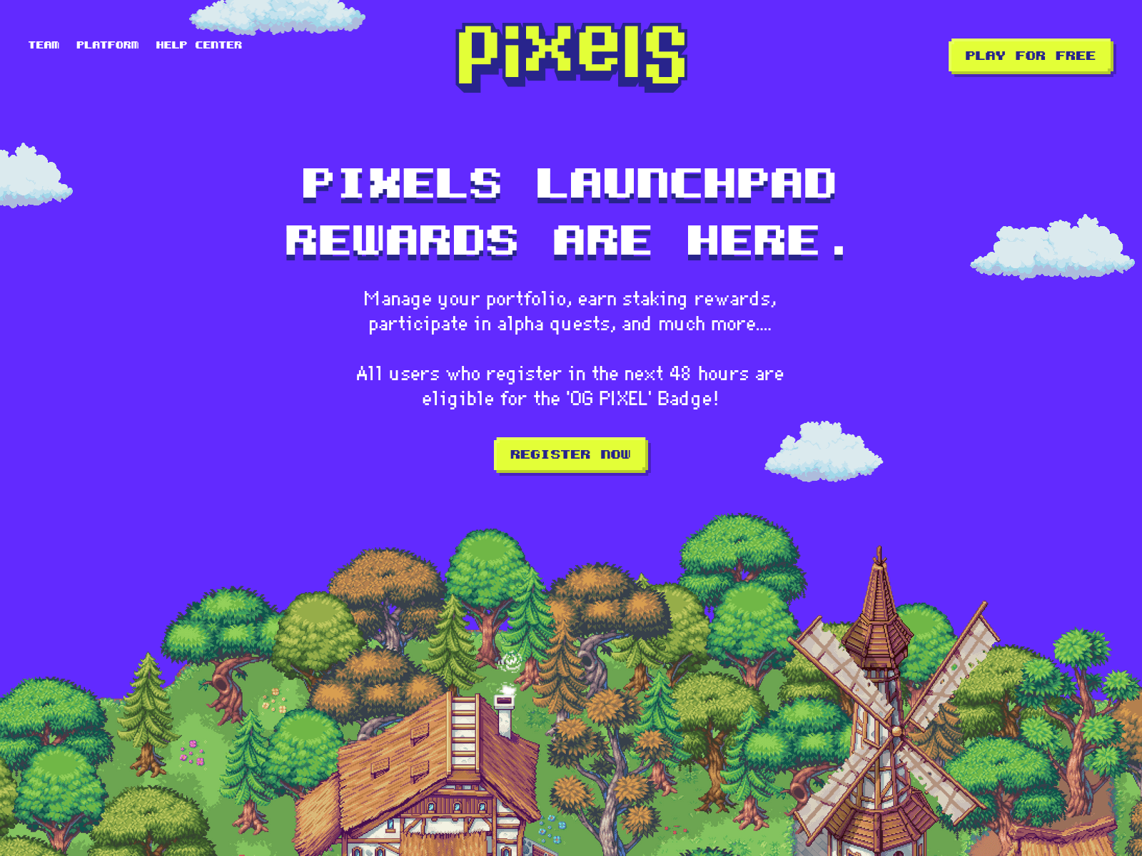 Screenshot of launchpixels.pages.dev