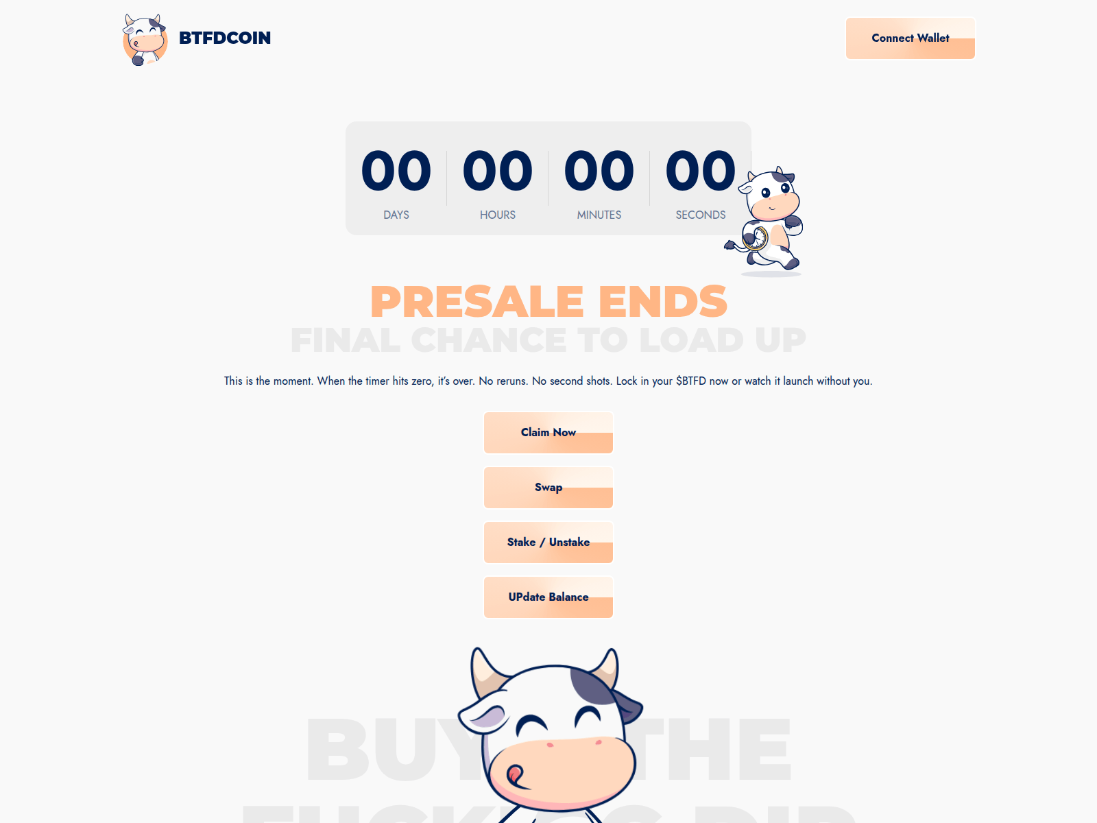 Screenshot of btfd.io