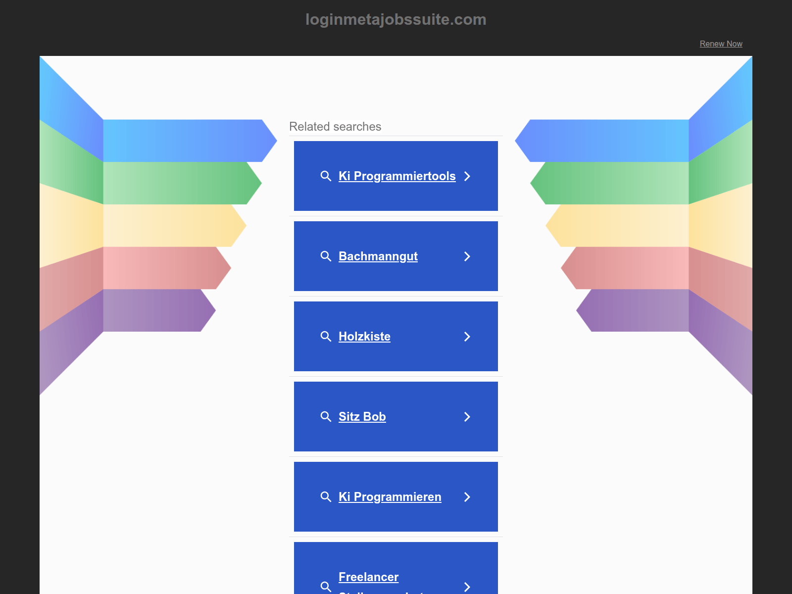 Screenshot of loginmetajobssuite.com