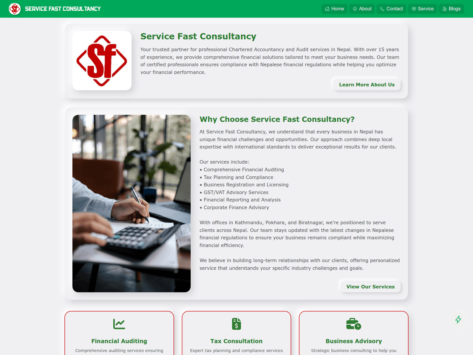 Screenshot of servicefastconsultancydotcom.pages.dev