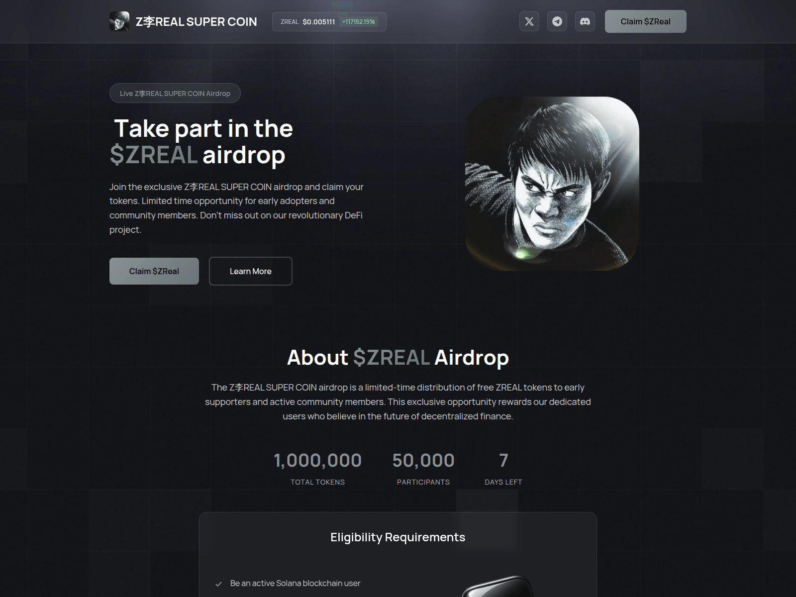 Screenshot of zreal-claim.pages.dev