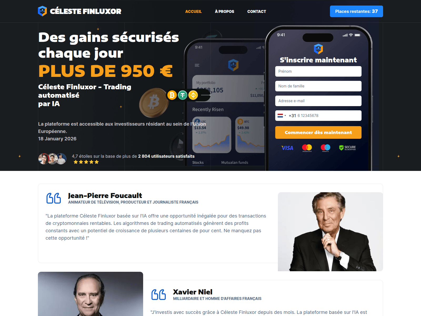 Forensic screenshot of celestefinluxor.net