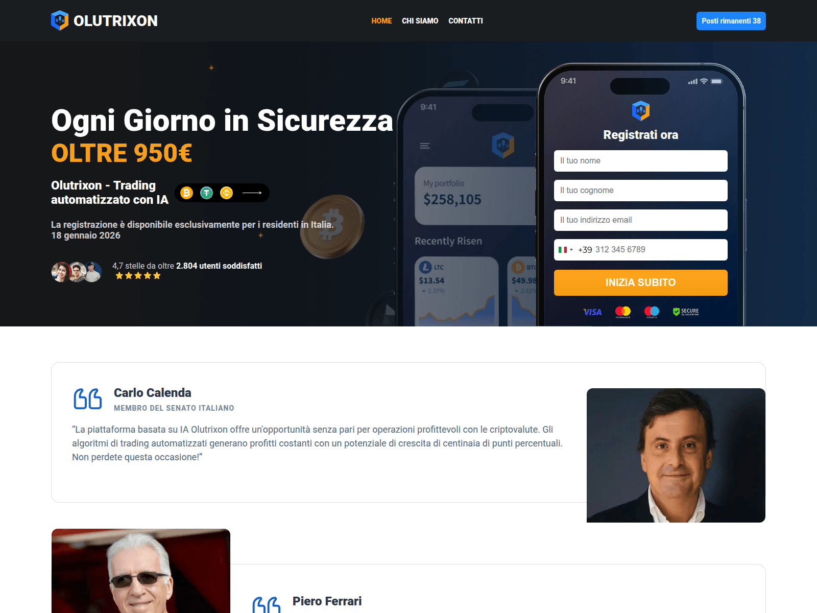 Screenshot of olutrixonai.com