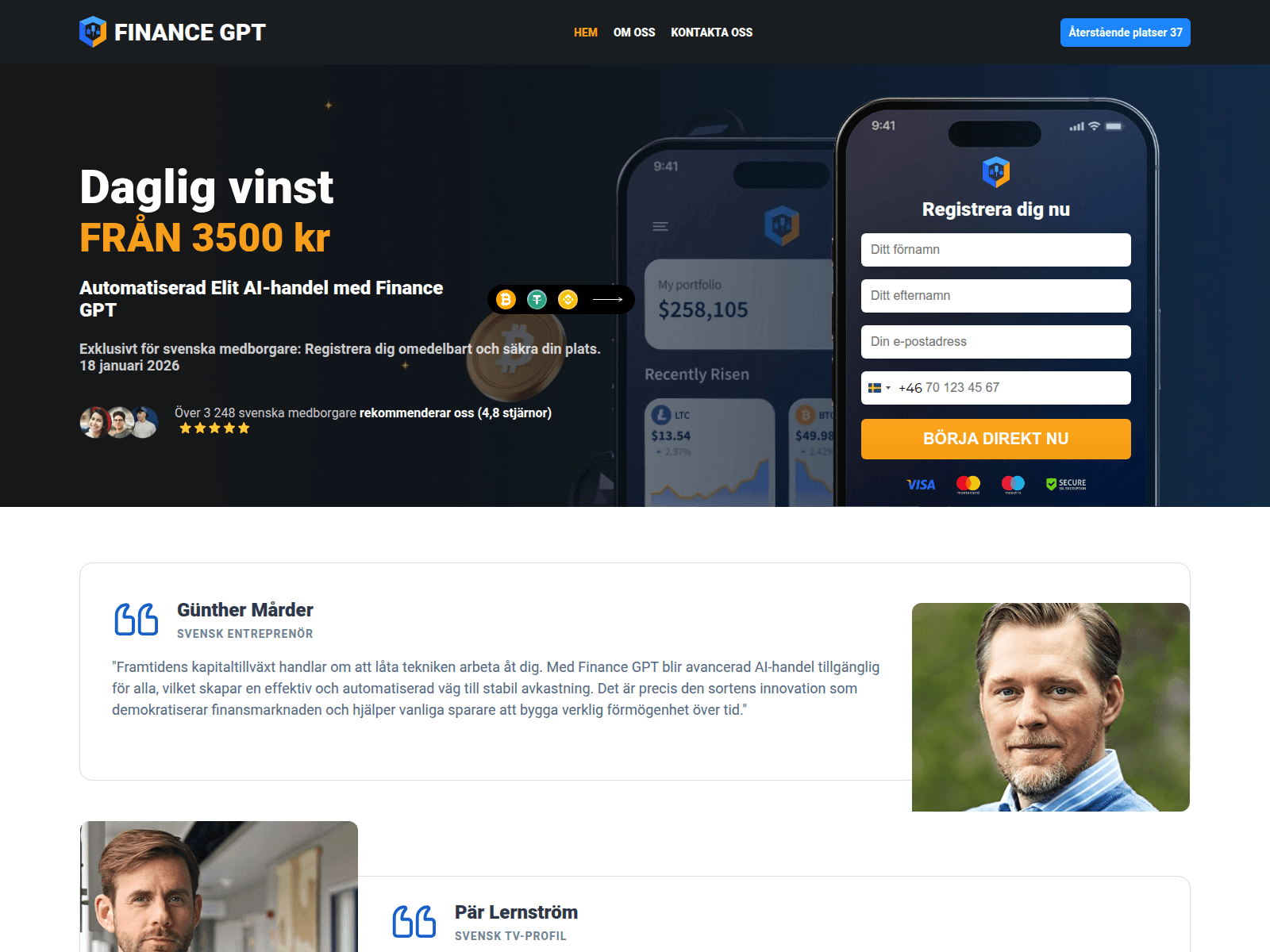 Screenshot of financegpt-ai.com