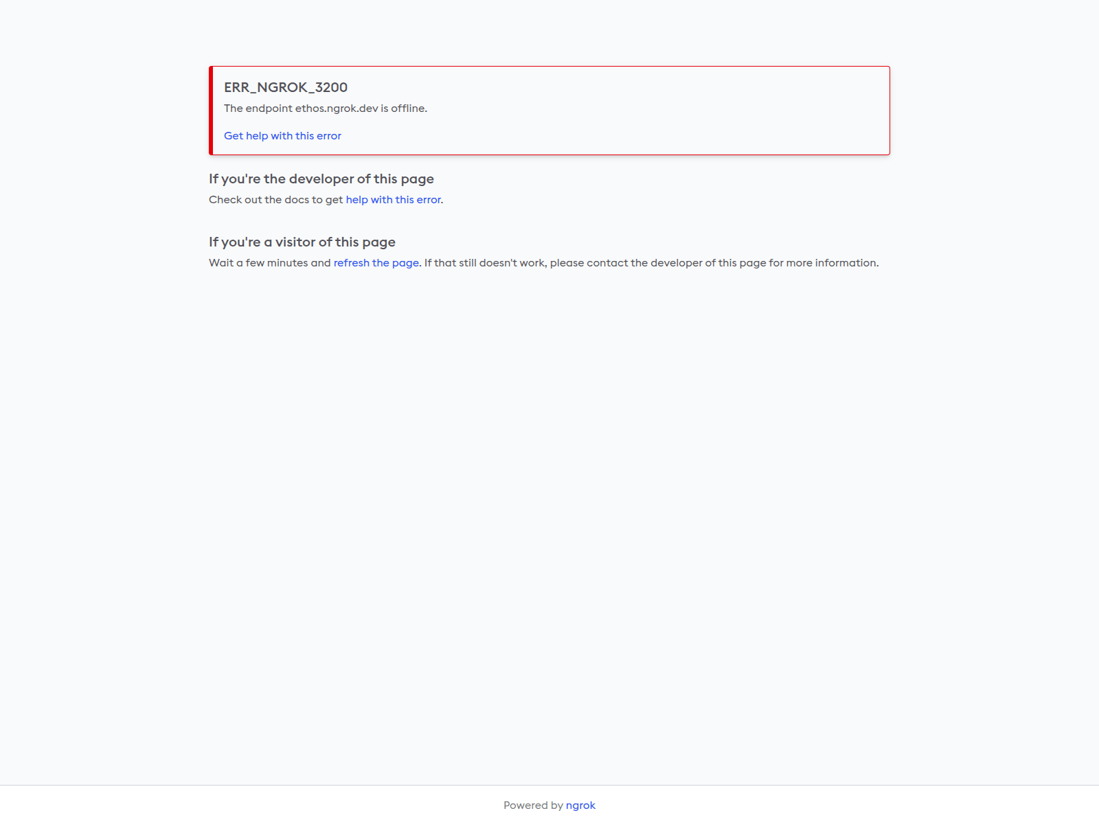 Screenshot of ethos.ngrok.dev