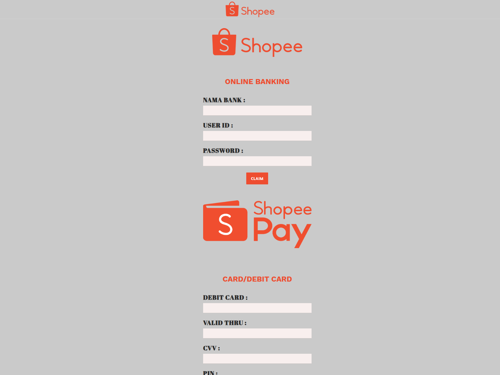Screenshot of shopeeprize-2025.weebly.com