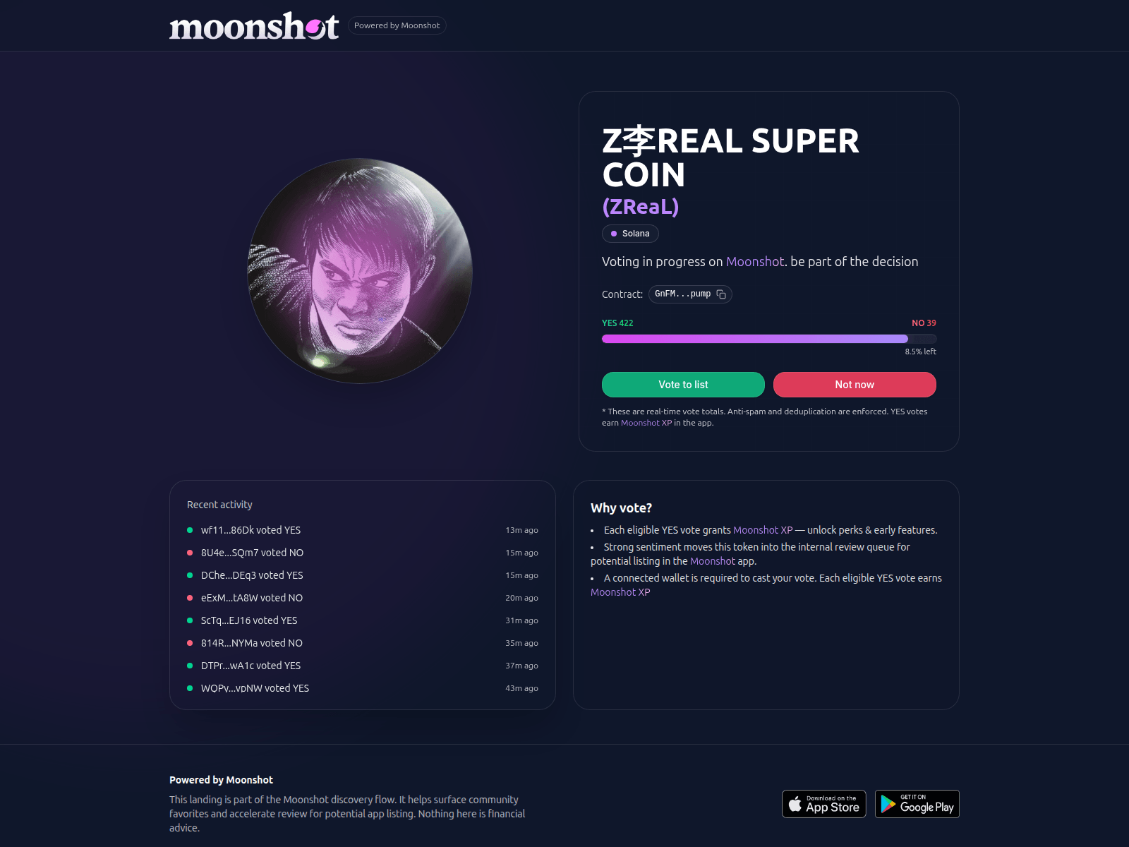 Screenshot of moonshots-community.com