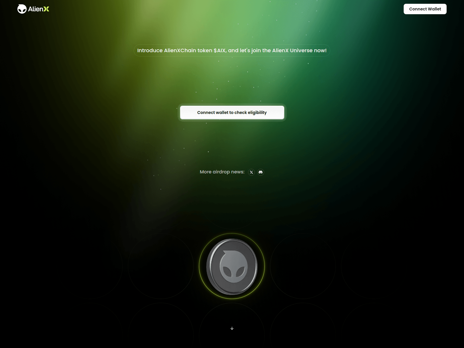 Screenshot of claim-alienx.pages.dev