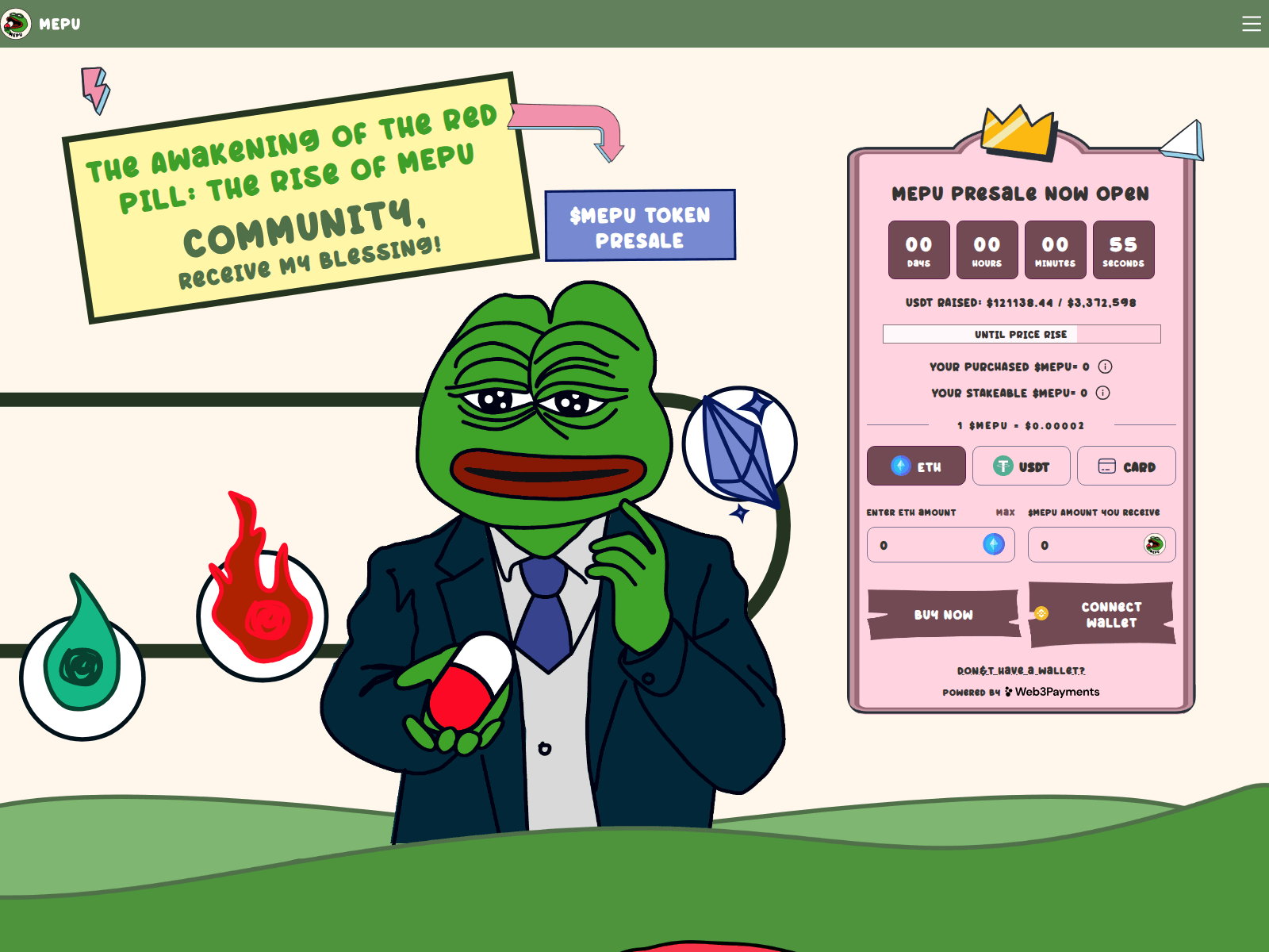 Screenshot of memecoinpump.pages.dev