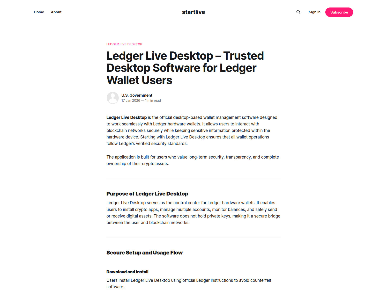 Screenshot of started-get.ghost.io